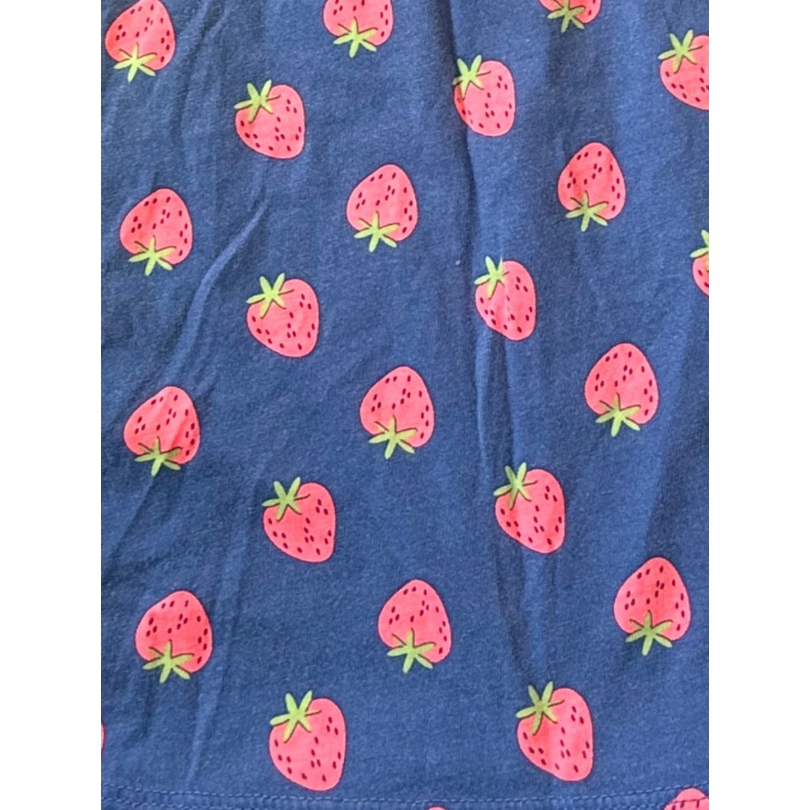 🍓 Carter’s Kids Soft Jegging Shorts Circo Strawberry Print Blue Tank Top 2T
