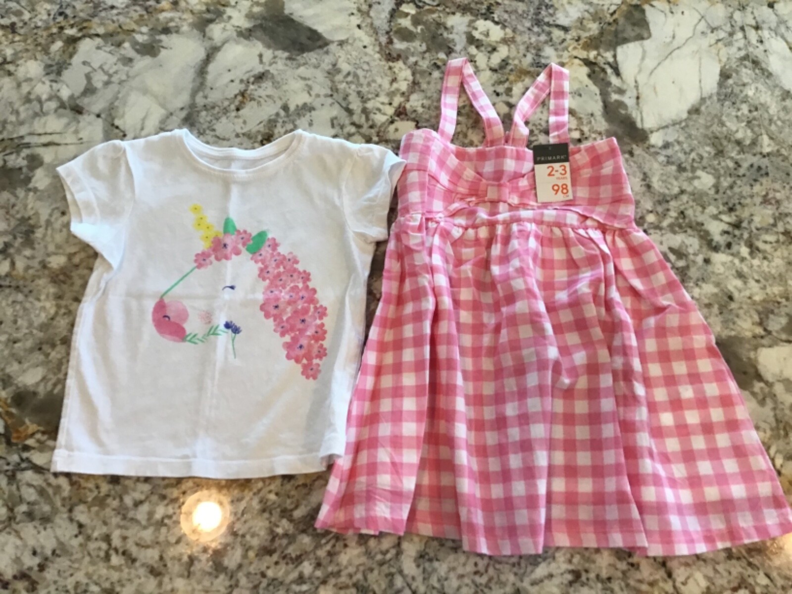 Toddler Girls Dress and Shirt from Primark, Size 2-3 Years, NWT