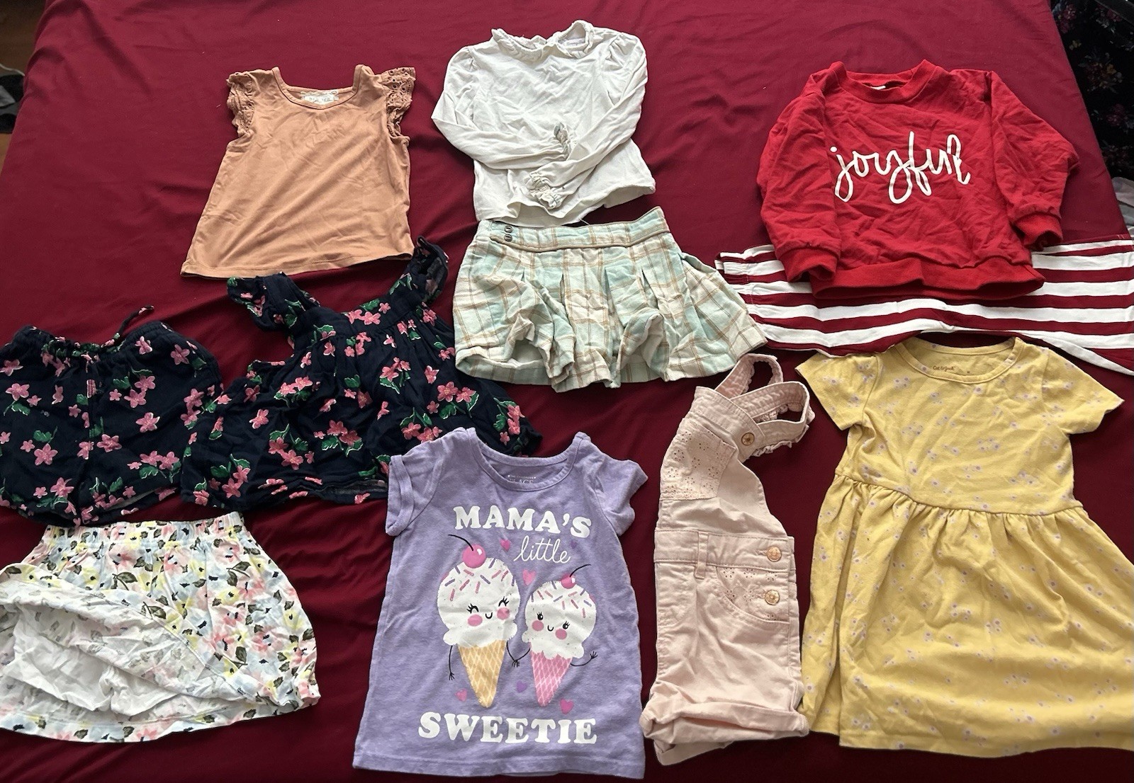 20 Piece Girl Clothing Lot – 3T (11 bottoms, 3 sets, 1 dress, 2 shirts)