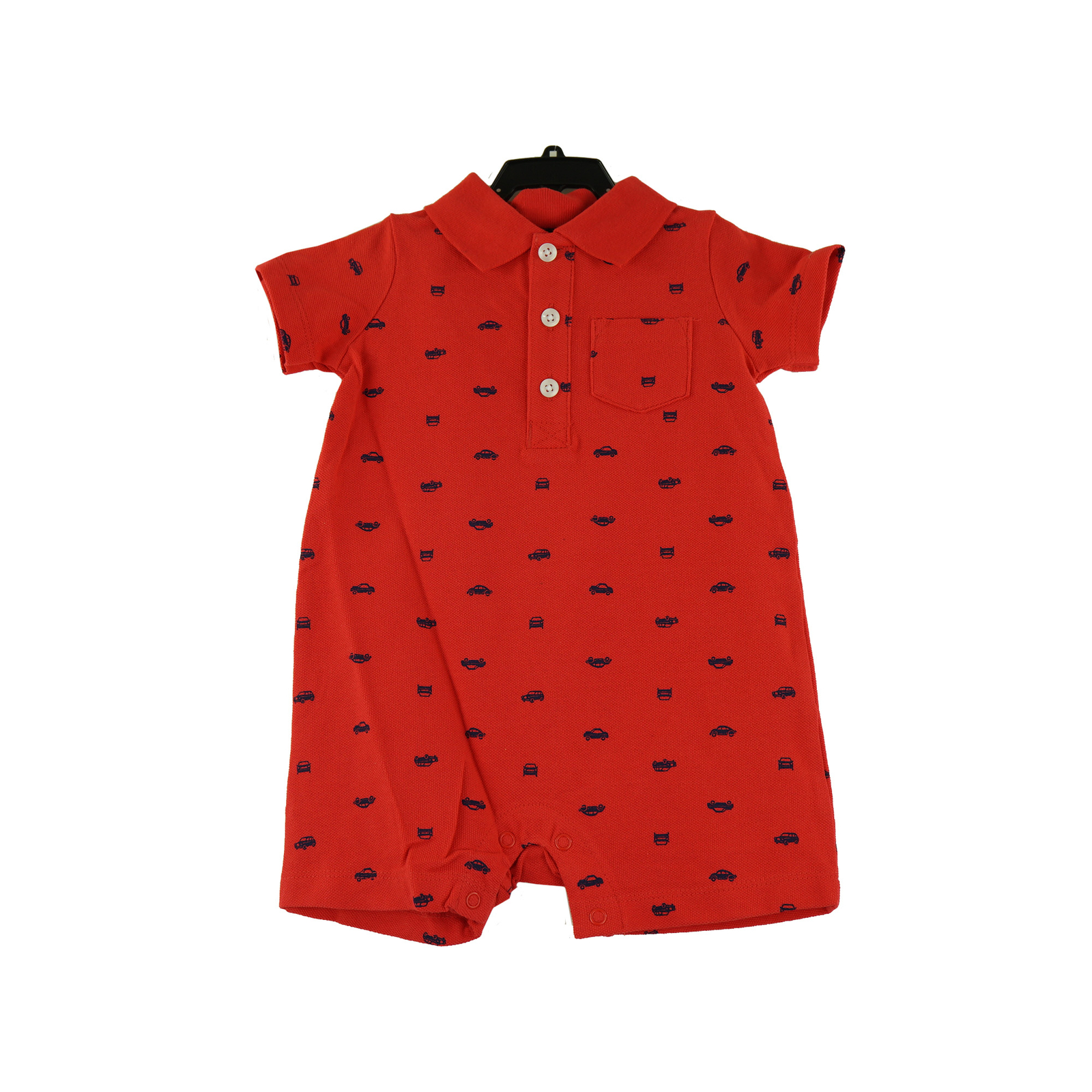 Carter’s Baby Boy Short Sleeve Romper 2 Pack, size 12M, Crab / Car Print