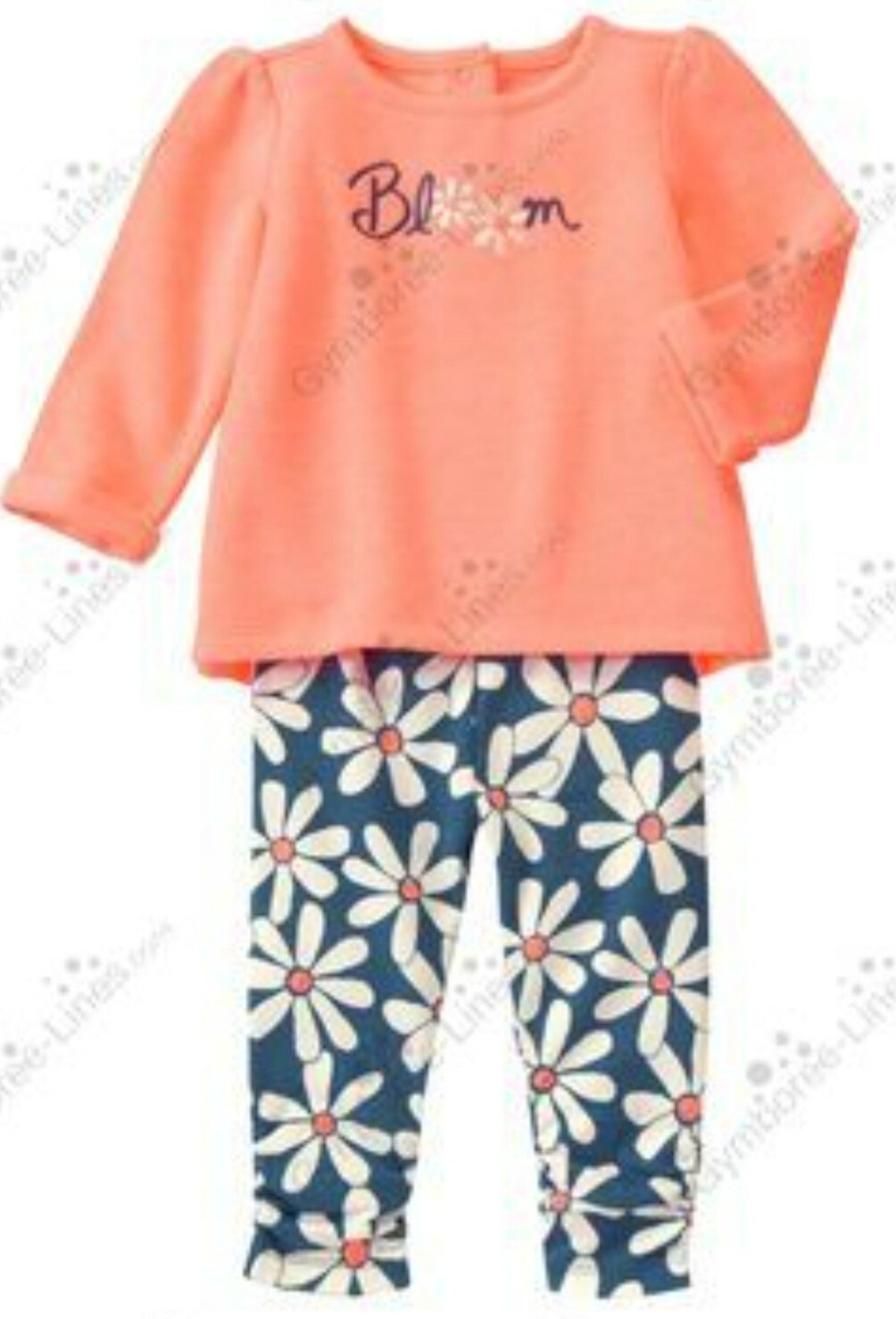 Gymboree 12-18 mo Daisy and the Tiger Floral Dot 2 piece Set Outfit NWT Retail