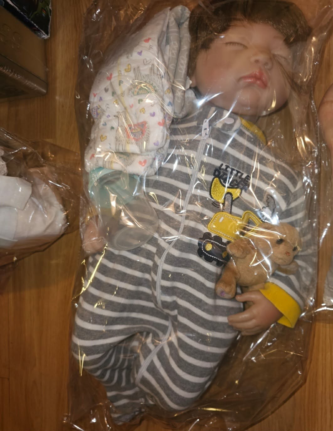 1 Ea.New Born Baby Girl With Clothes