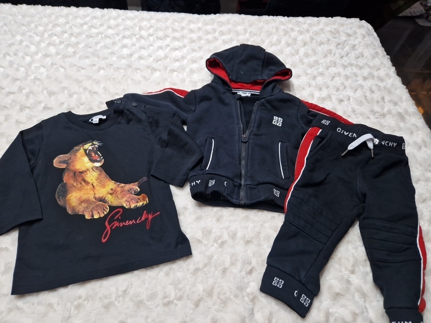 Givenchy Baby Boy 12 Months Tracksuit Set Vgc