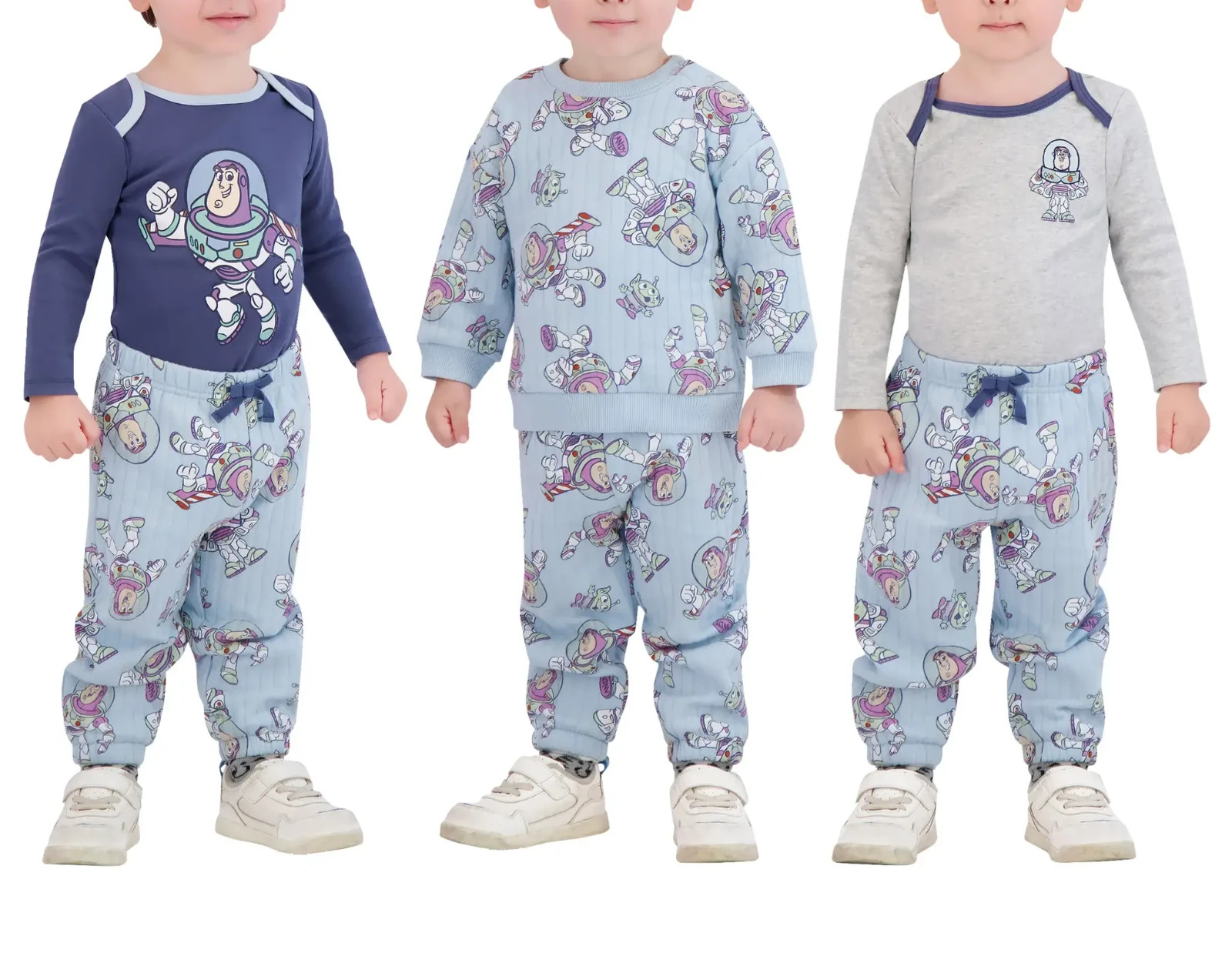 Disney Character Baby 4-piece Ribbed Bodysuit Top & Pants Set 3M, 18M
