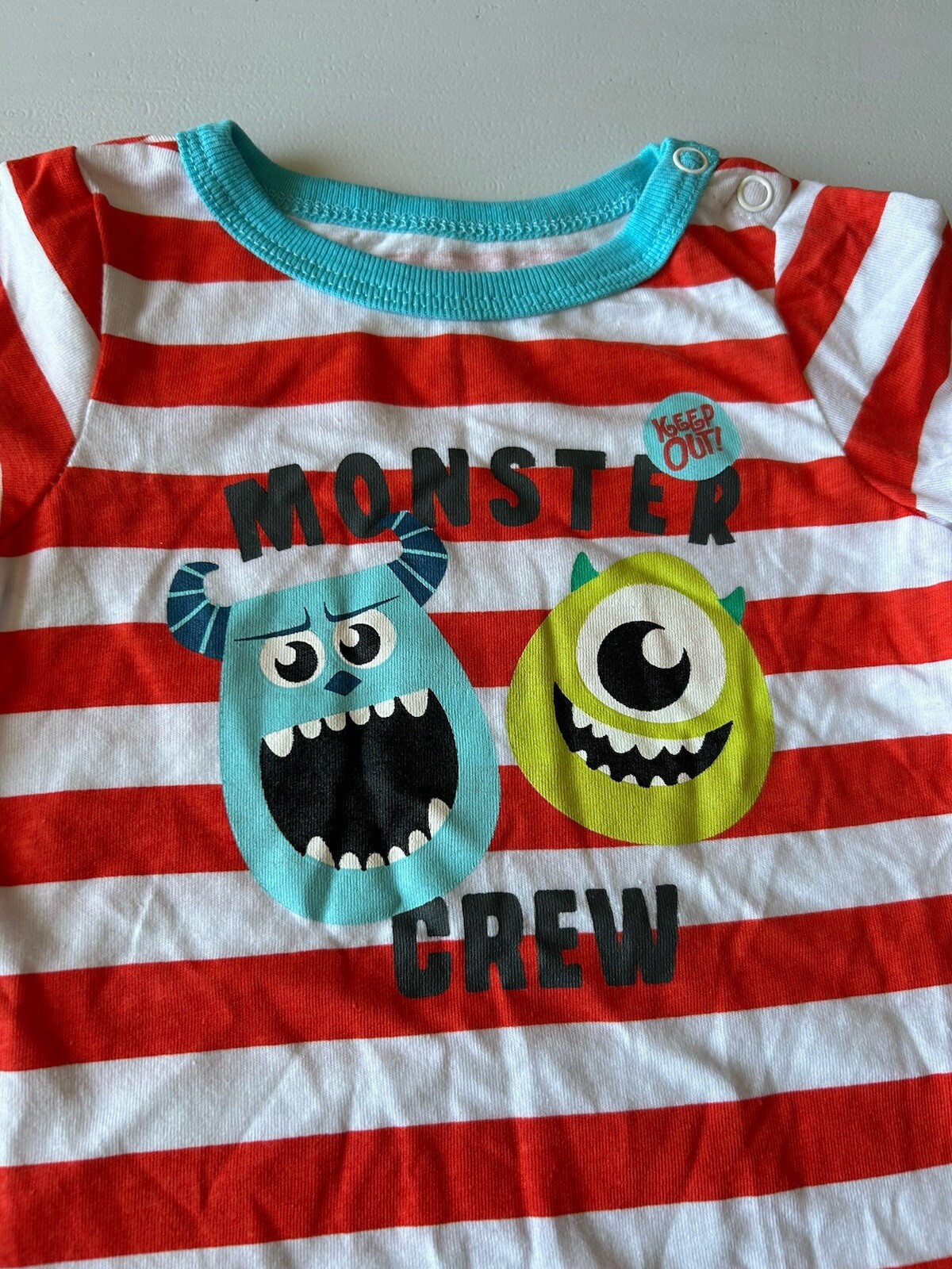 Disney Monster Crew Knit Short Outfit Size 6-9 NWT