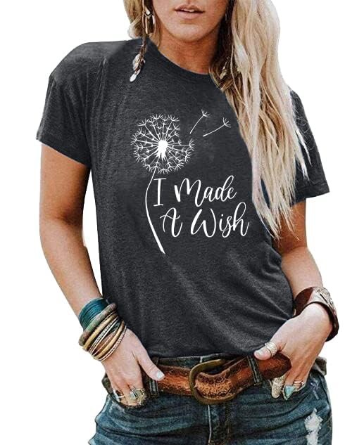 Mom and Me Matching Shirt Mama and Baby Matching Dandelion Print Set Grey Size L