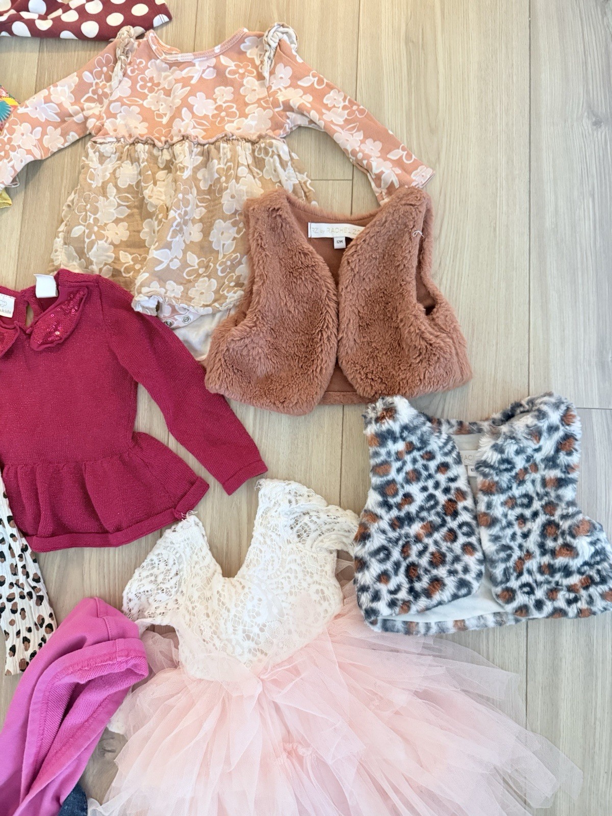 12m BABY GIRL WINTER CLOTHING LOT – 54 Pieces