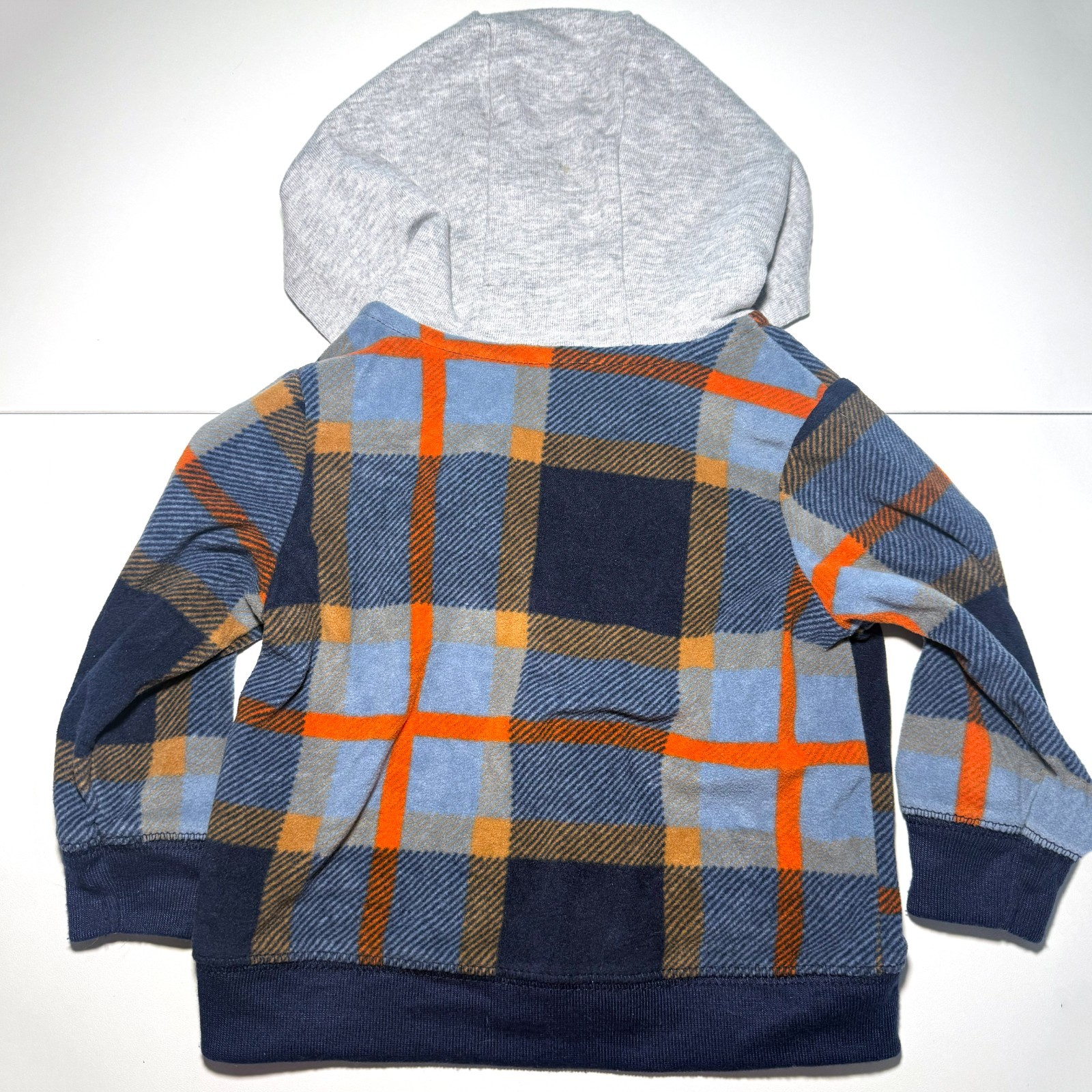 Carter’s Baby Boy 2 Outfit Bundle 6M Plaid Hoodie Pants Vest Bodysuit Set