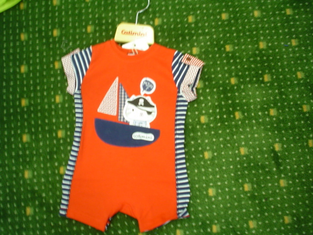 CATIMINI urban one piece pirate, red size 9m-12m