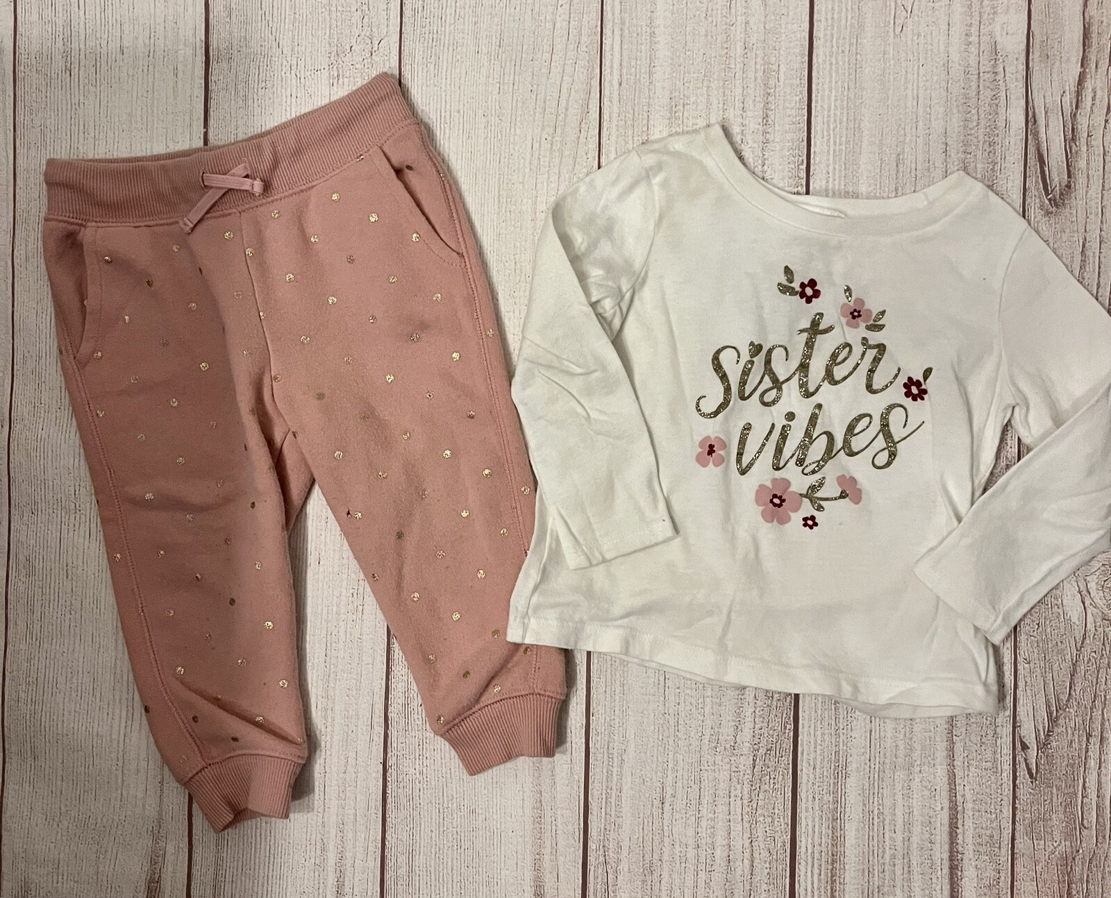 Outfit 2 Pc LS Top And Joggers 18 Mo