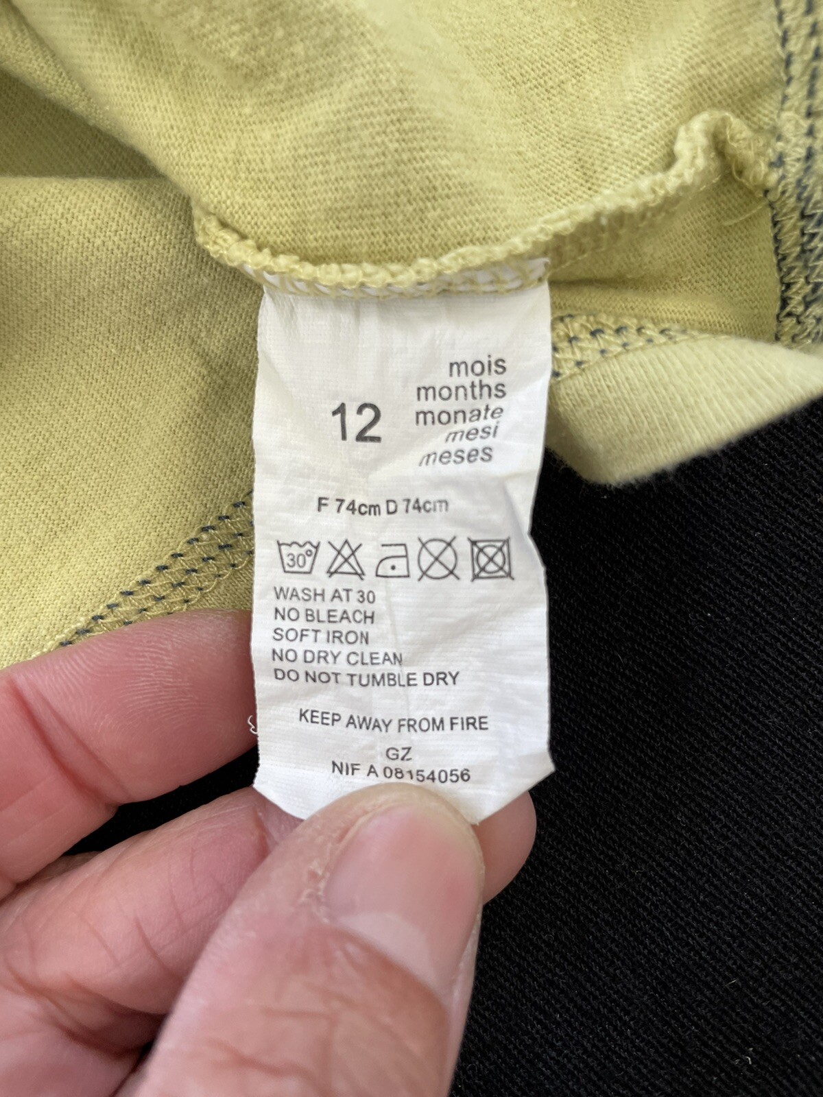 3 Pommes (France) Green/Grey Graphic Print Tank T-Shirt & Shorts-12Mos