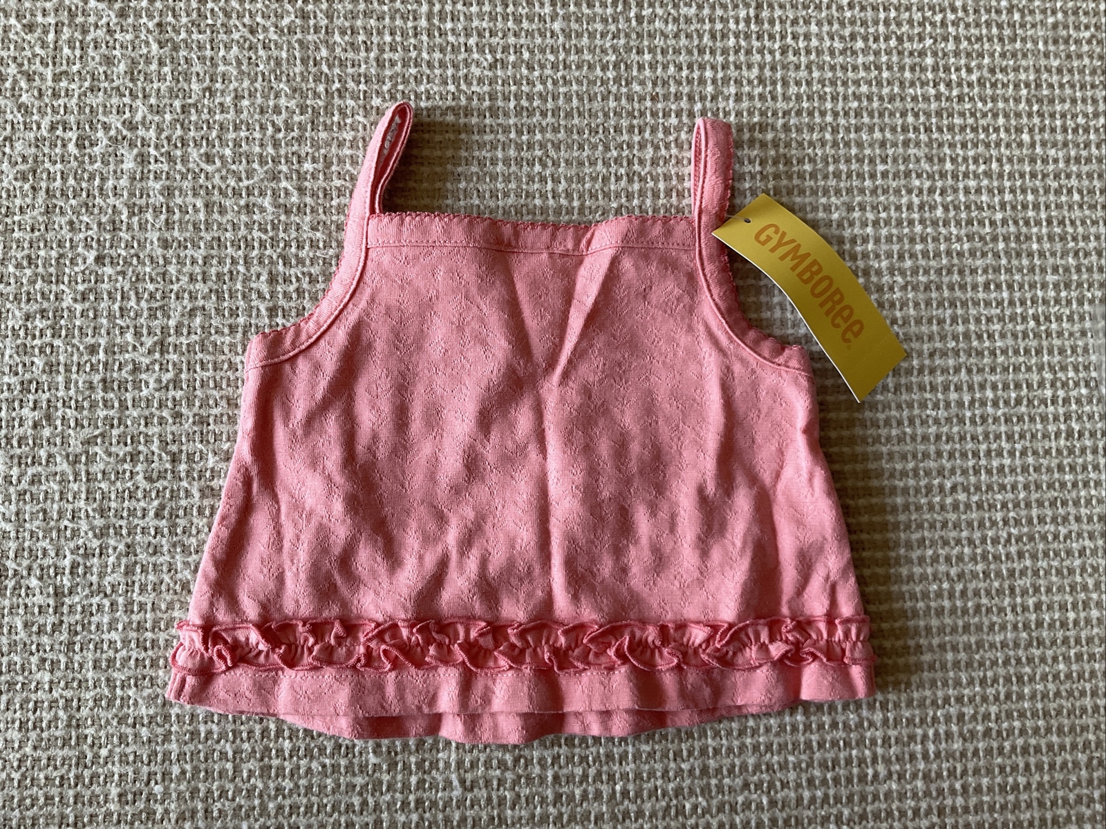 Gymboree Aloha Wahine Coral Tank Capri Pants Hat Socks Outfit Size 3-6 M NWT