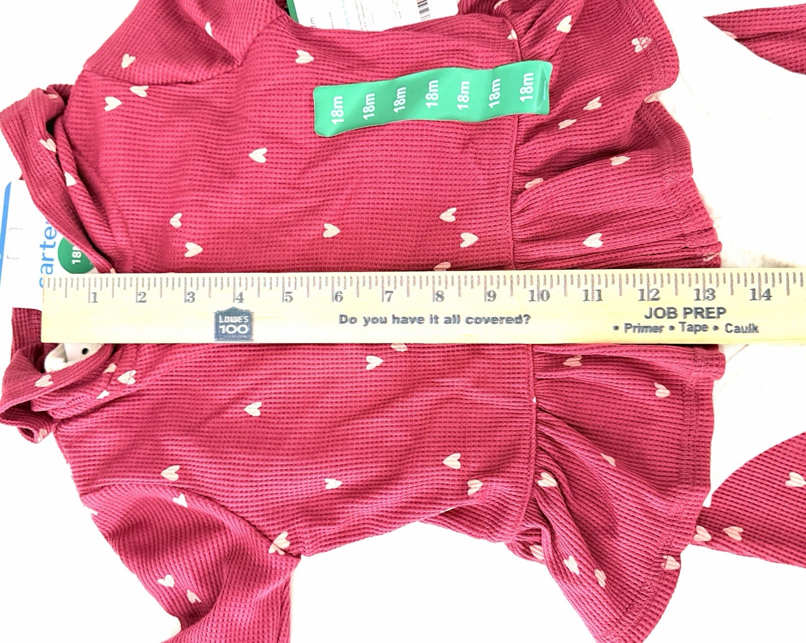 Carter’s Baby Girl 4 Pc Outfit Set 18M NWT Hearts Hoodie Bodysuit Leggings Pink