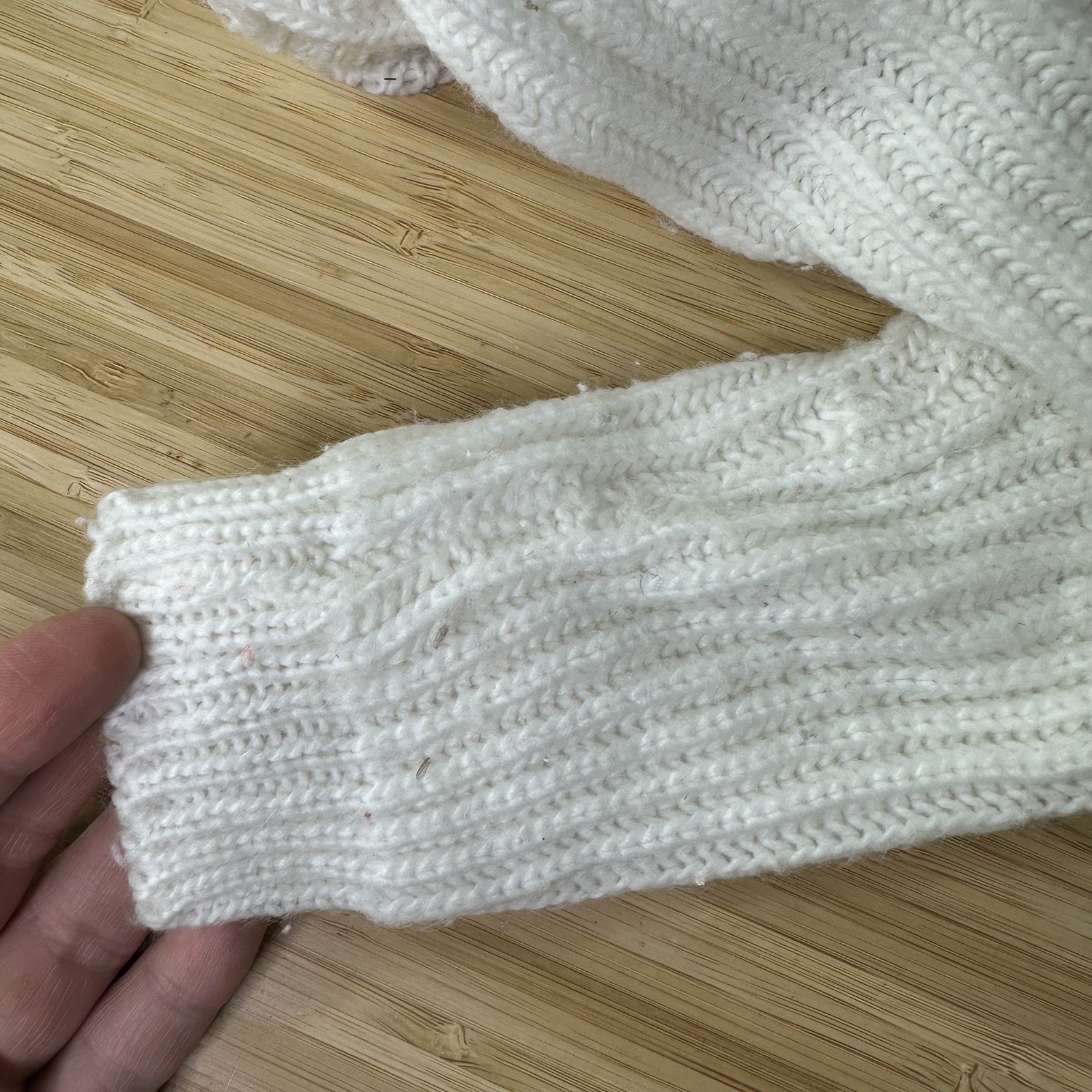 VTG CradleKnit Baby 18-24 M Sweater Pants Bonnet Mittens Set Outfit 70s Acrylic