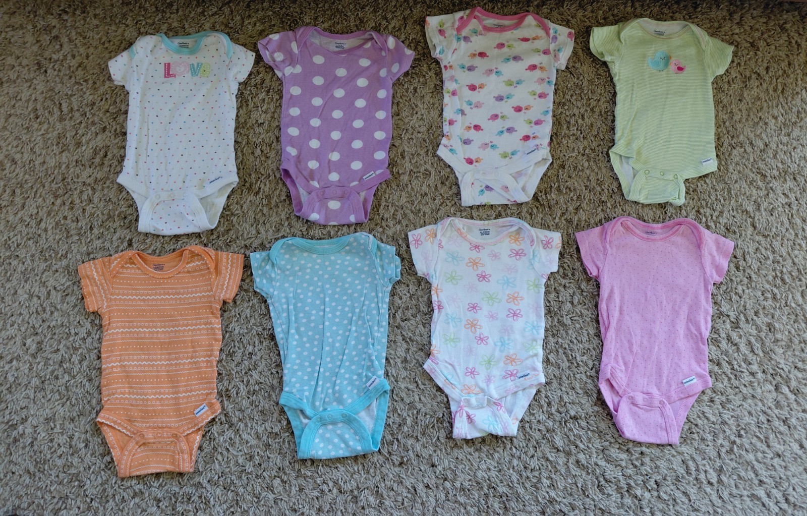 Gerber 3-6 Month Infant Clothing Bundle