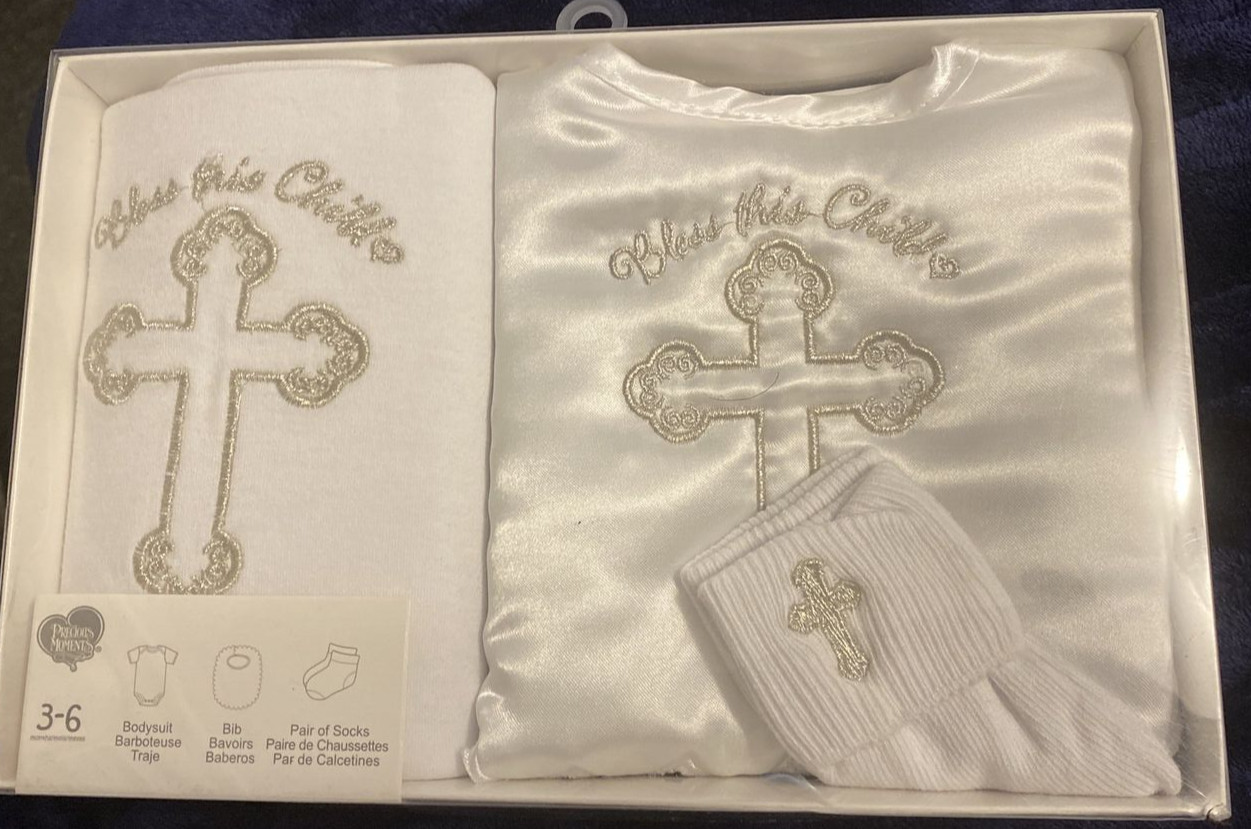 Baby Boys and Girls 3-piece Christening Gift Set
