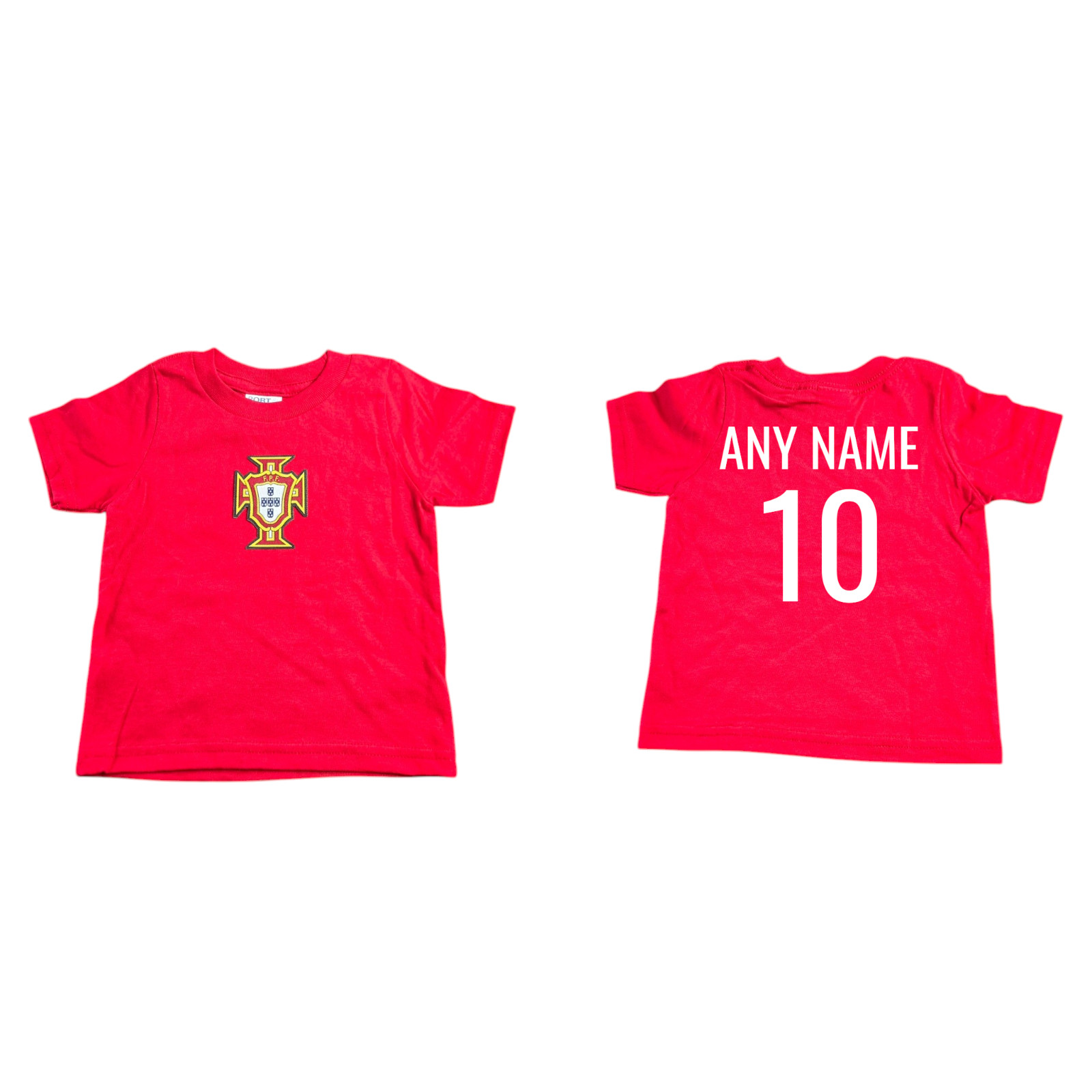 Portugal Baby Toddler T-Shirt Infant Core Cotton Tee. Personalized
