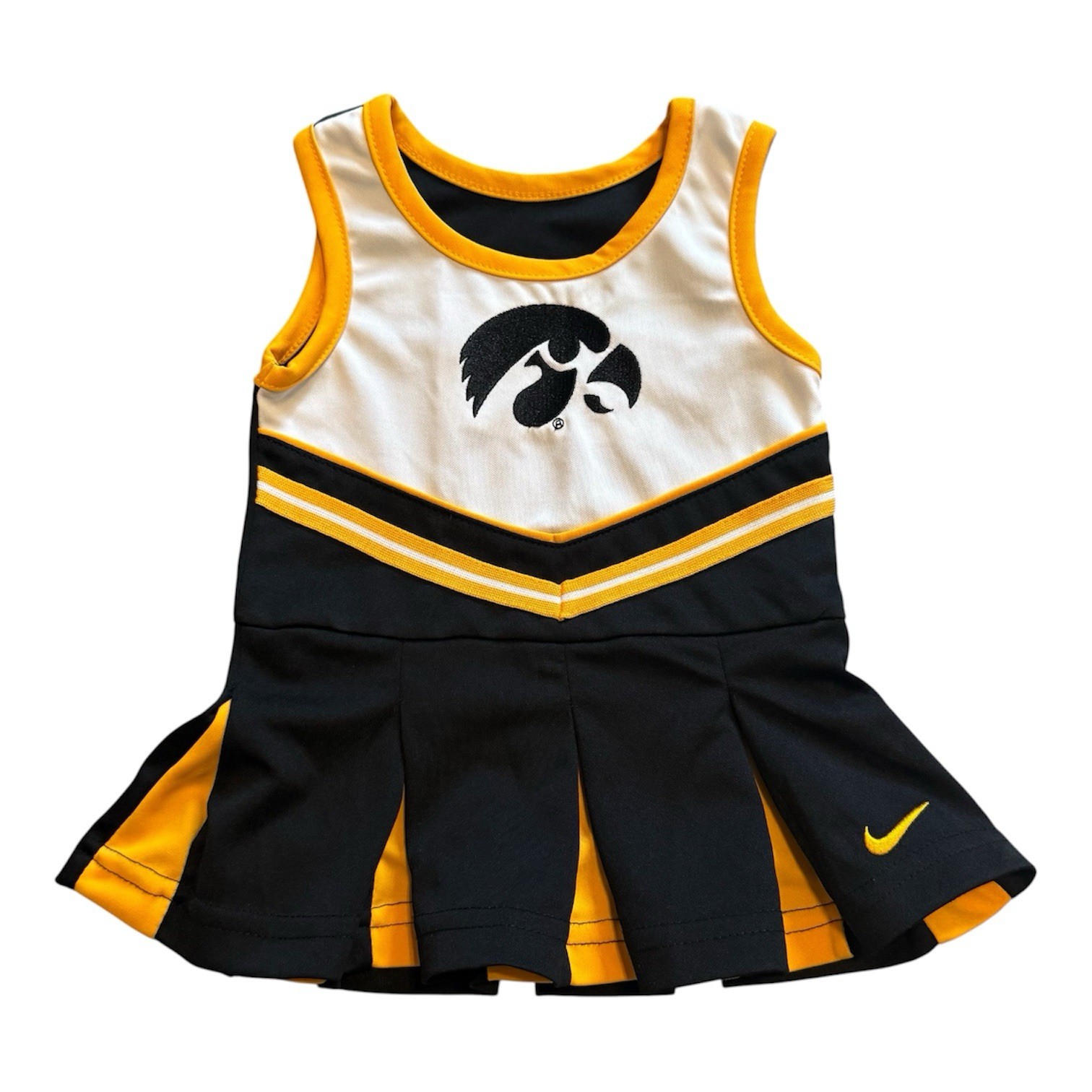Nike Iowa Hawkeyes Baby Cheer Outfit 12M Black Yellow Game Day Set