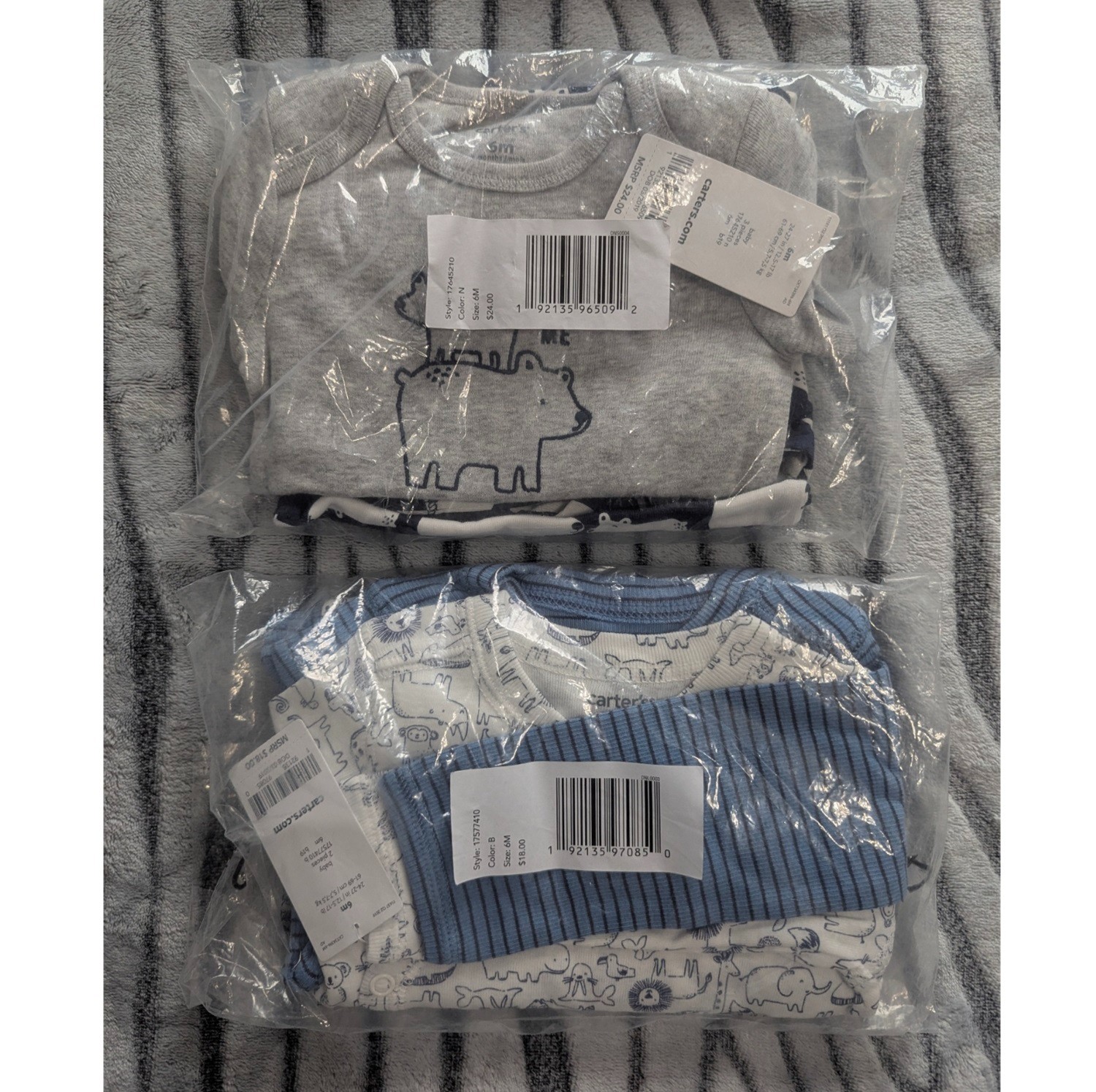 Carter’s Bulk Lot Of 18 Pieces Baby Boys Size 6 9 12 Month Tops Bottoms