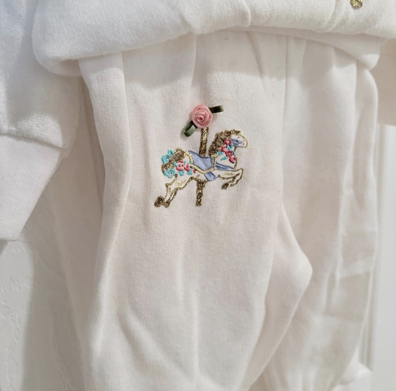 Vintage Custom Designed Fisher Price Kidswear White Sweats Outfit 18 months