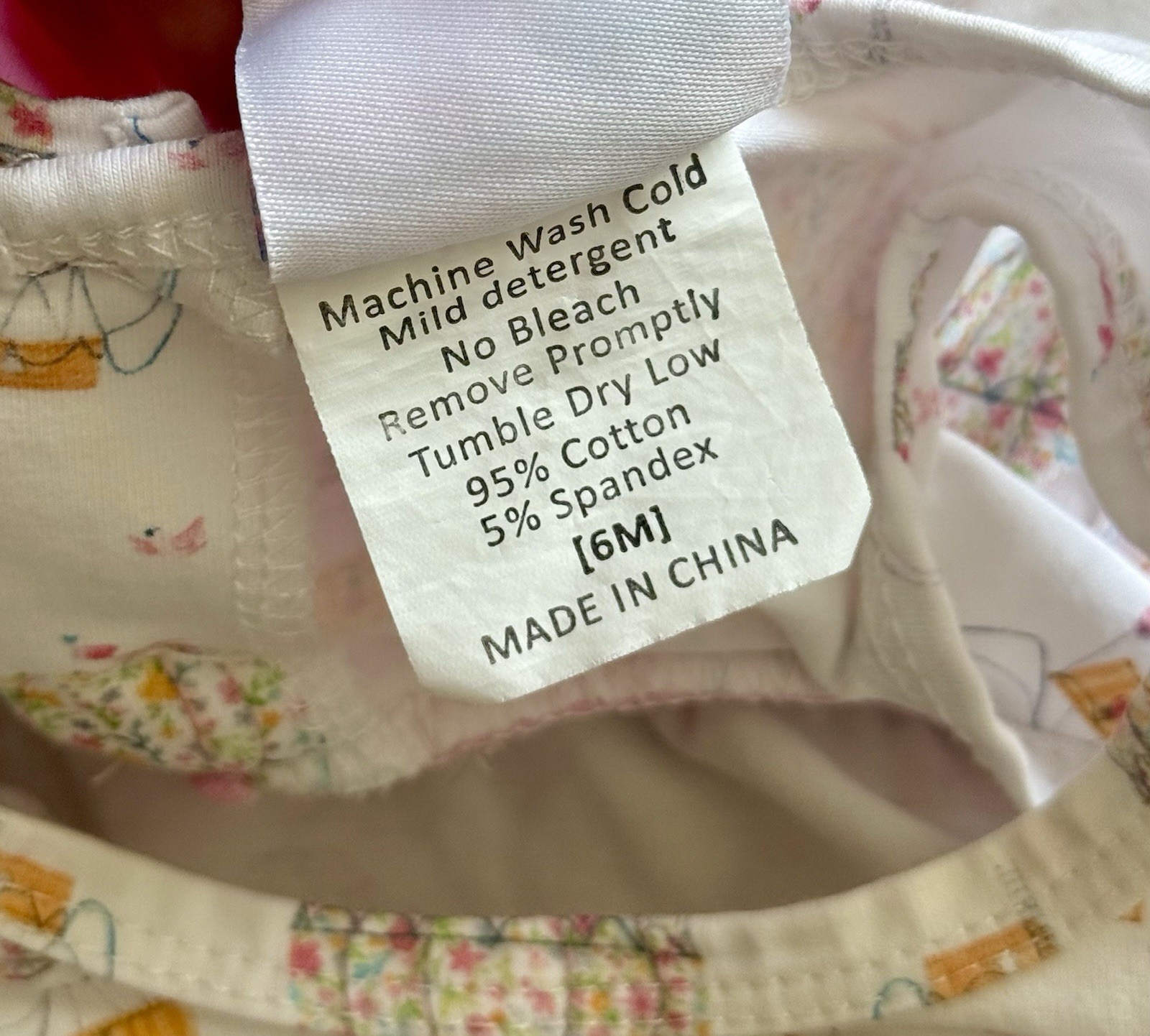 Stitchy Fish Swing Top & Bloomers Set Pink Hot Air Balloons Baby Girl Size 6m