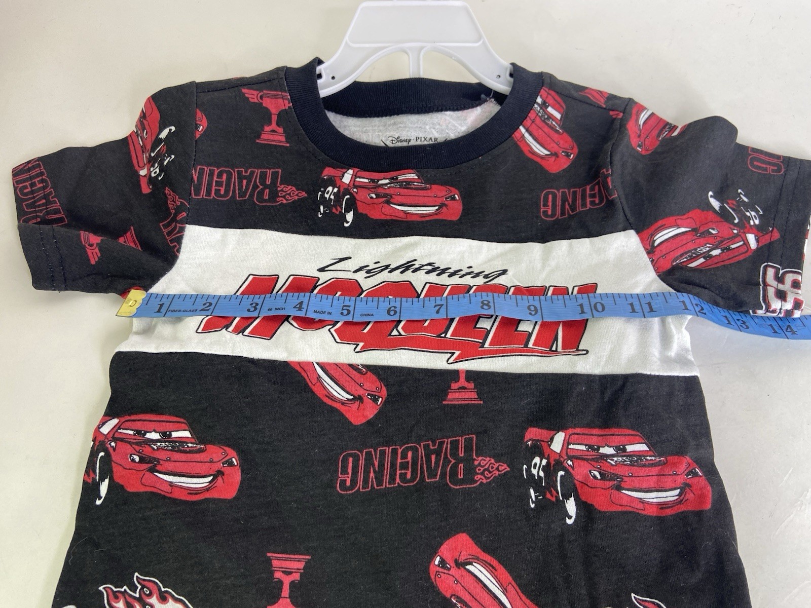 Disney Pixar Cars Lightning McQueen 2 Piece T-Shirt Shorts Set Outfit Boys 2T