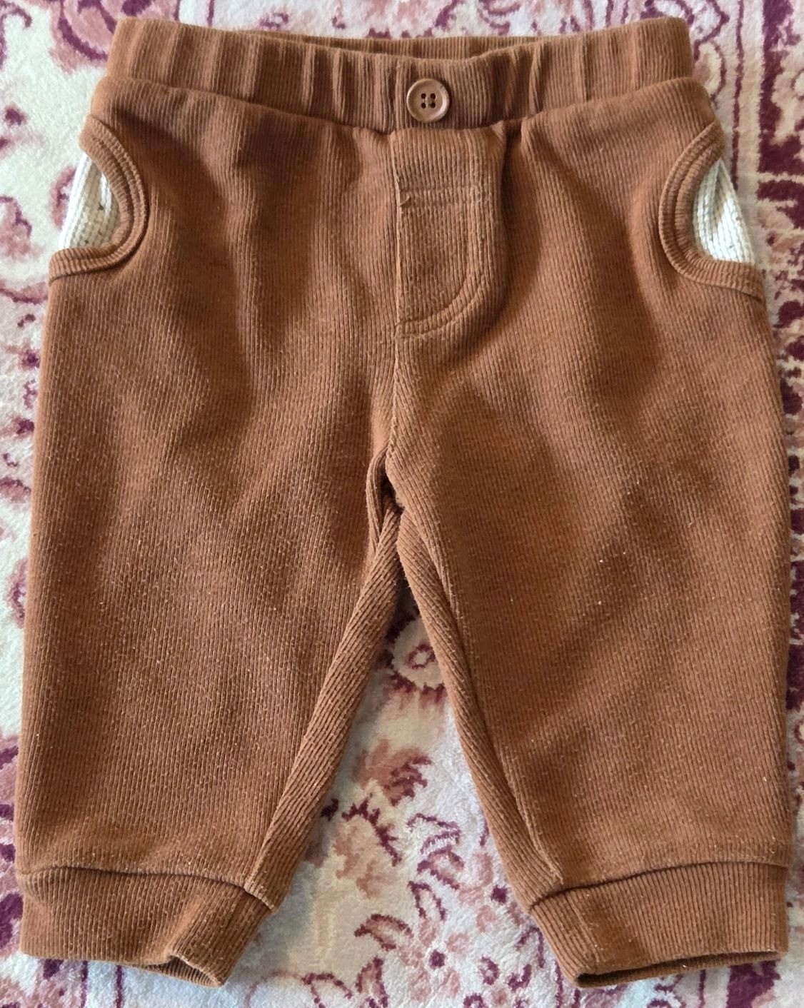 Mario Lopez Infant Boy Brown Pants RN167639 Size 6-9M New Without Tags