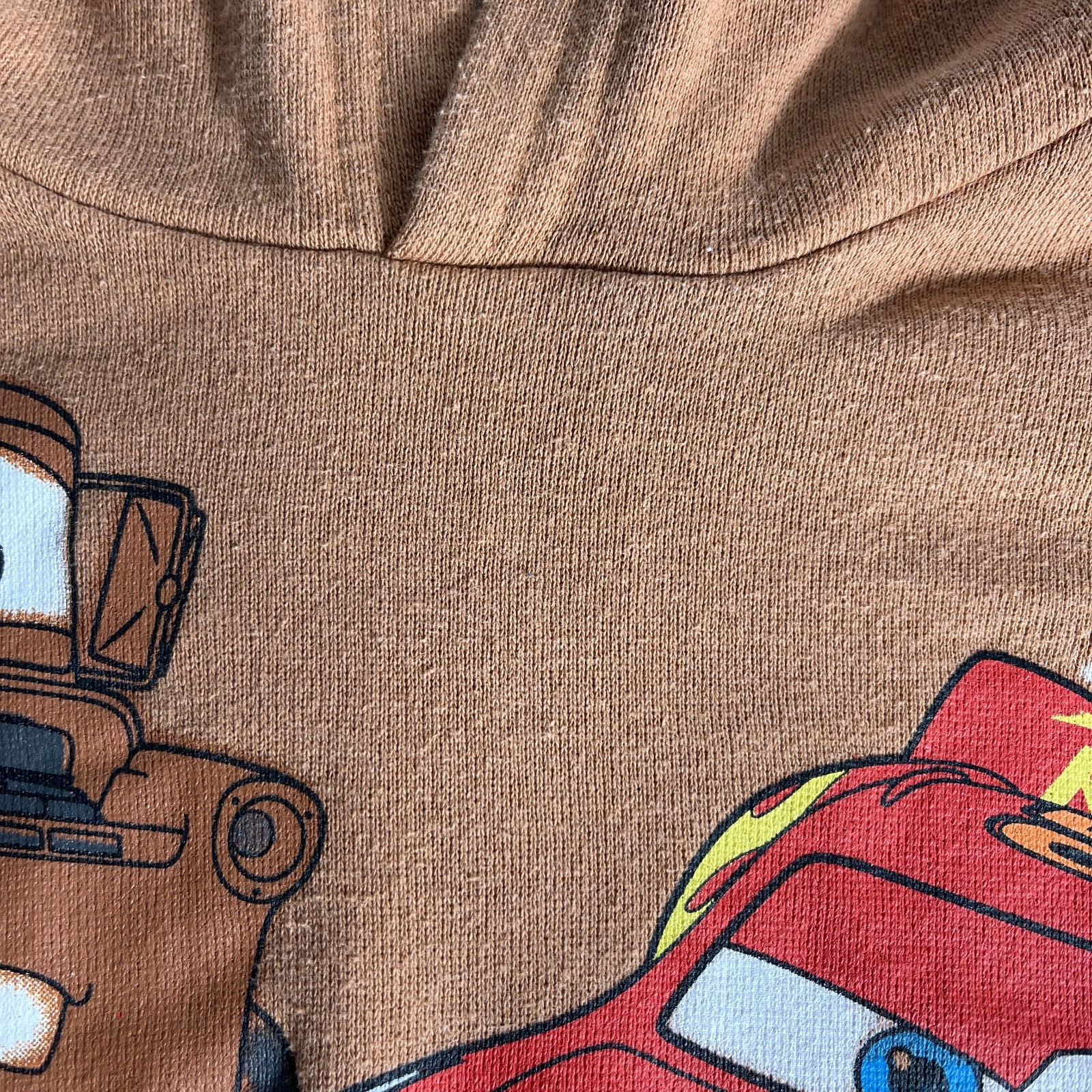 Disney Cars 2 Piece Brown Sweatsuit Hoodie Cargo Pants Lightning McQueen Sz 12M