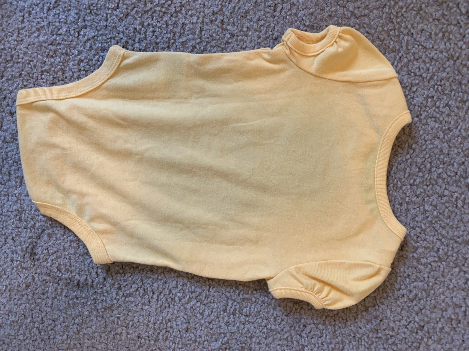 3pc Cotton 3-6MShort Sleeve Bodysuits Set Pink/White/Yellow