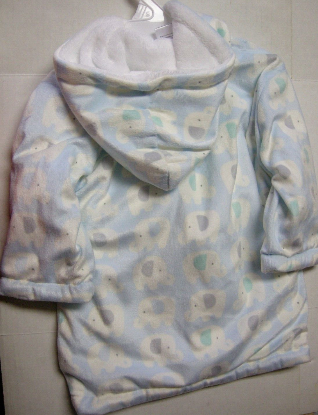 Baby Robe By Zak & Zoey, Elephant Theme, 0-9 Months, Plush, Brand New
