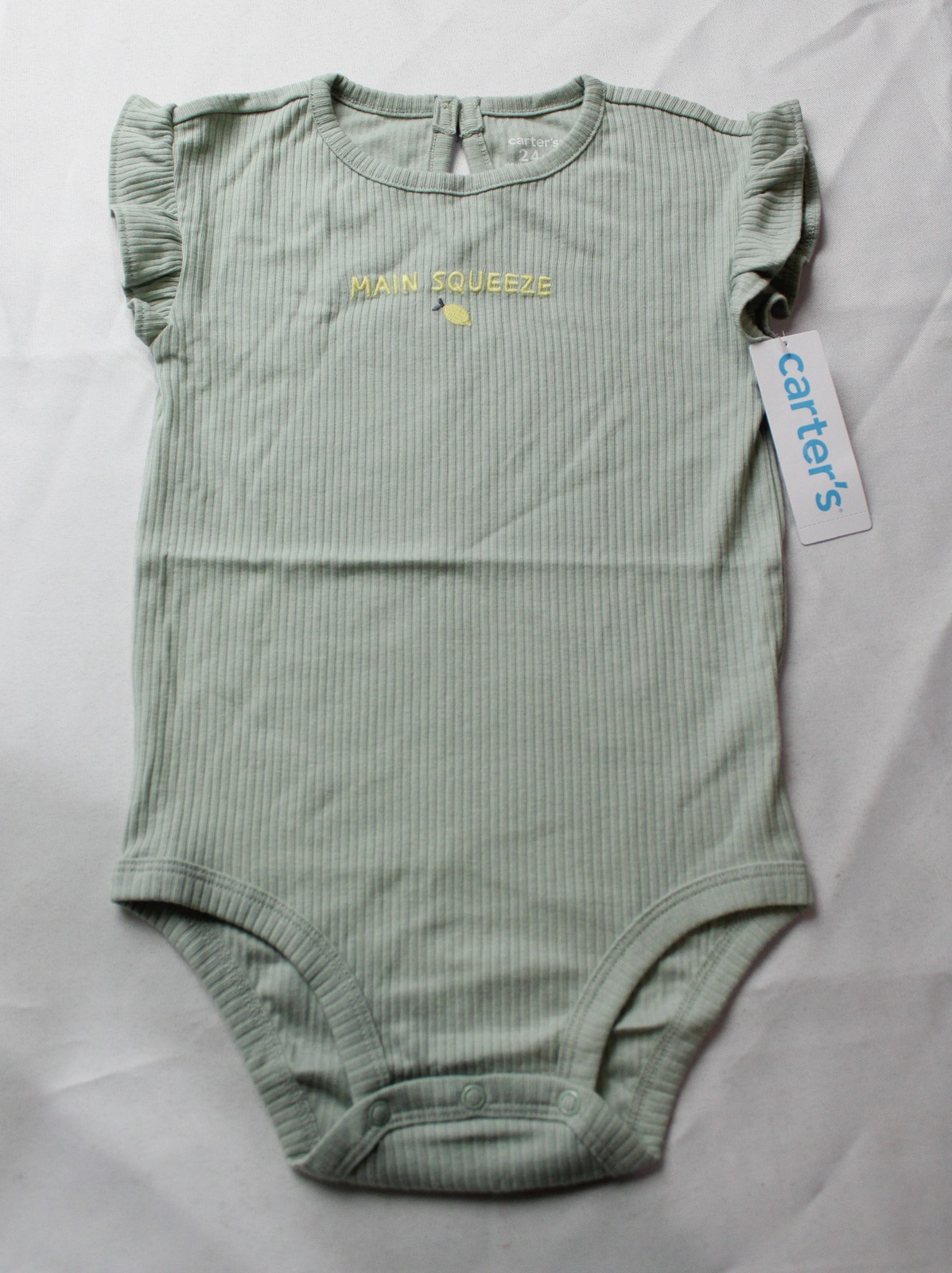 Carter’s Baby Girl’s Main Squeeze Bodysuit & Pants Set CN6 Green Size 24M NWT