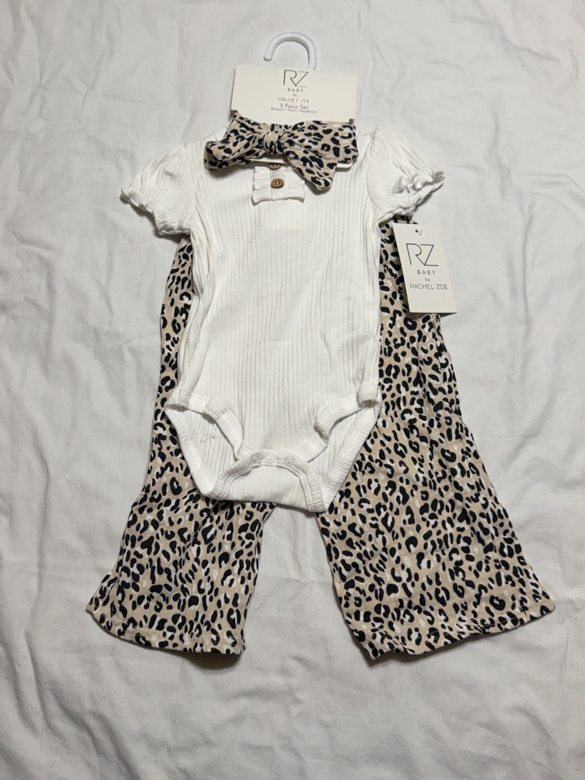3 Piece Baby Girl Set 18 MOS. BODYSUIT, PANTS AND HEADBAND NWT RACHEL ZOE