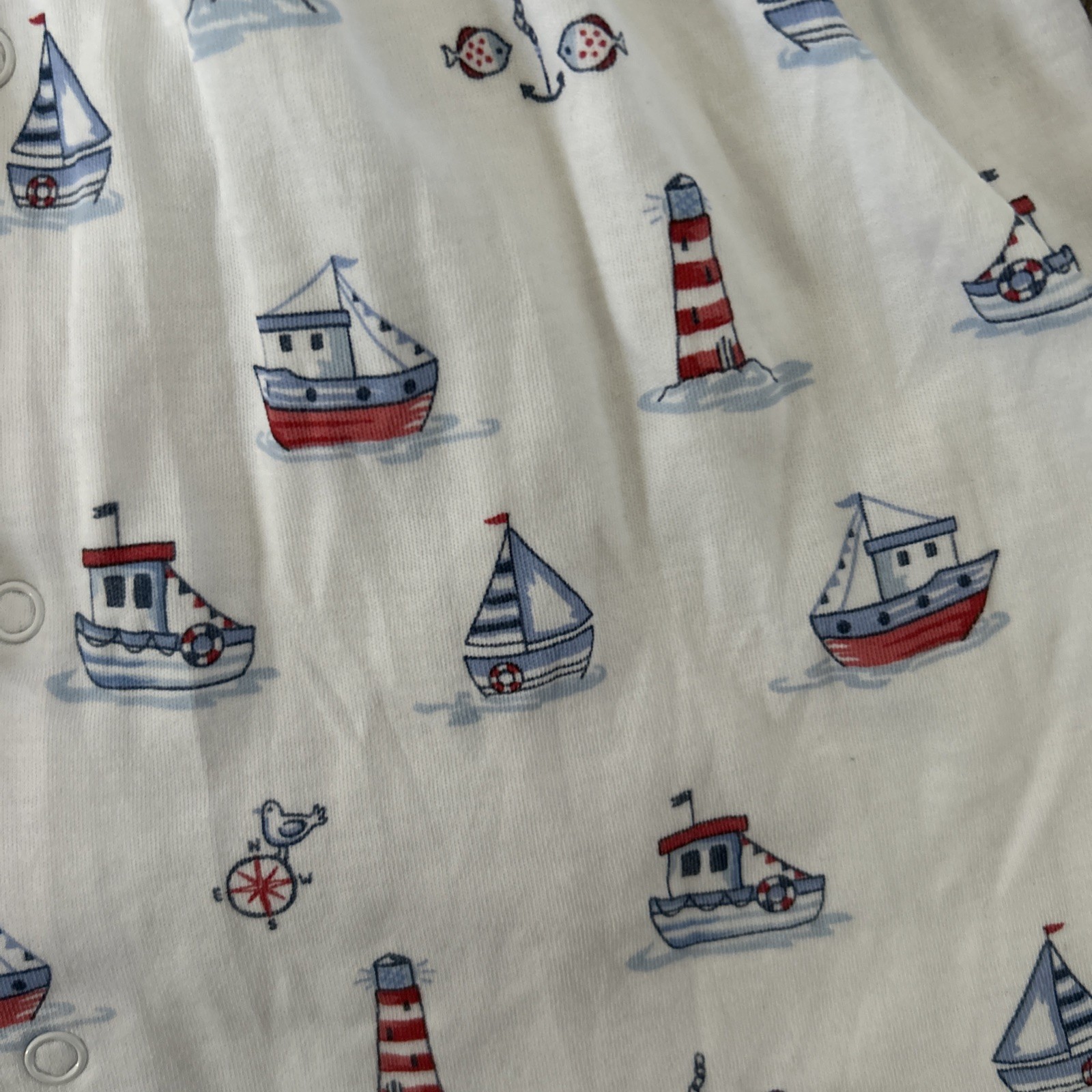 Kissy Kissy Baby Sailboat Lighthouse Outfit 3-6 Months Nautical
