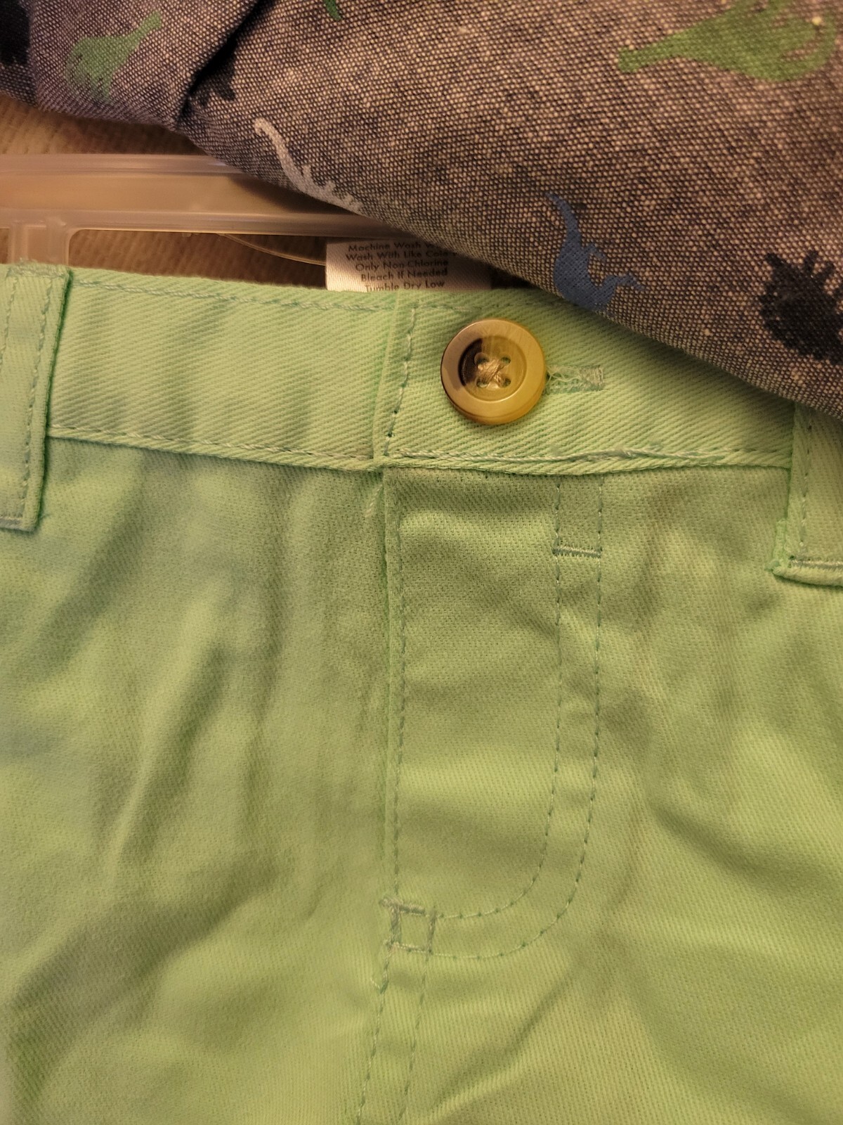 Little Beginnings 6-9M Boys 2 Piece Dinosaur Button Collared Shirt & Shorts