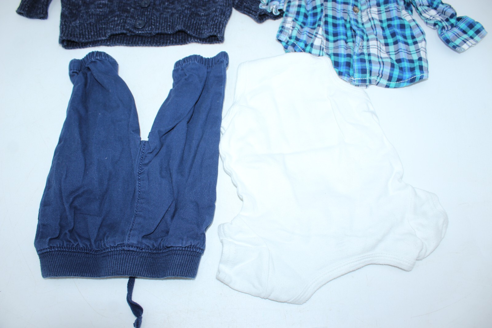 Baby Boy Clothes Lot of 4 Pcs Variety Shirt 0-3 m Sweater Fancy Dress Outfit Tux