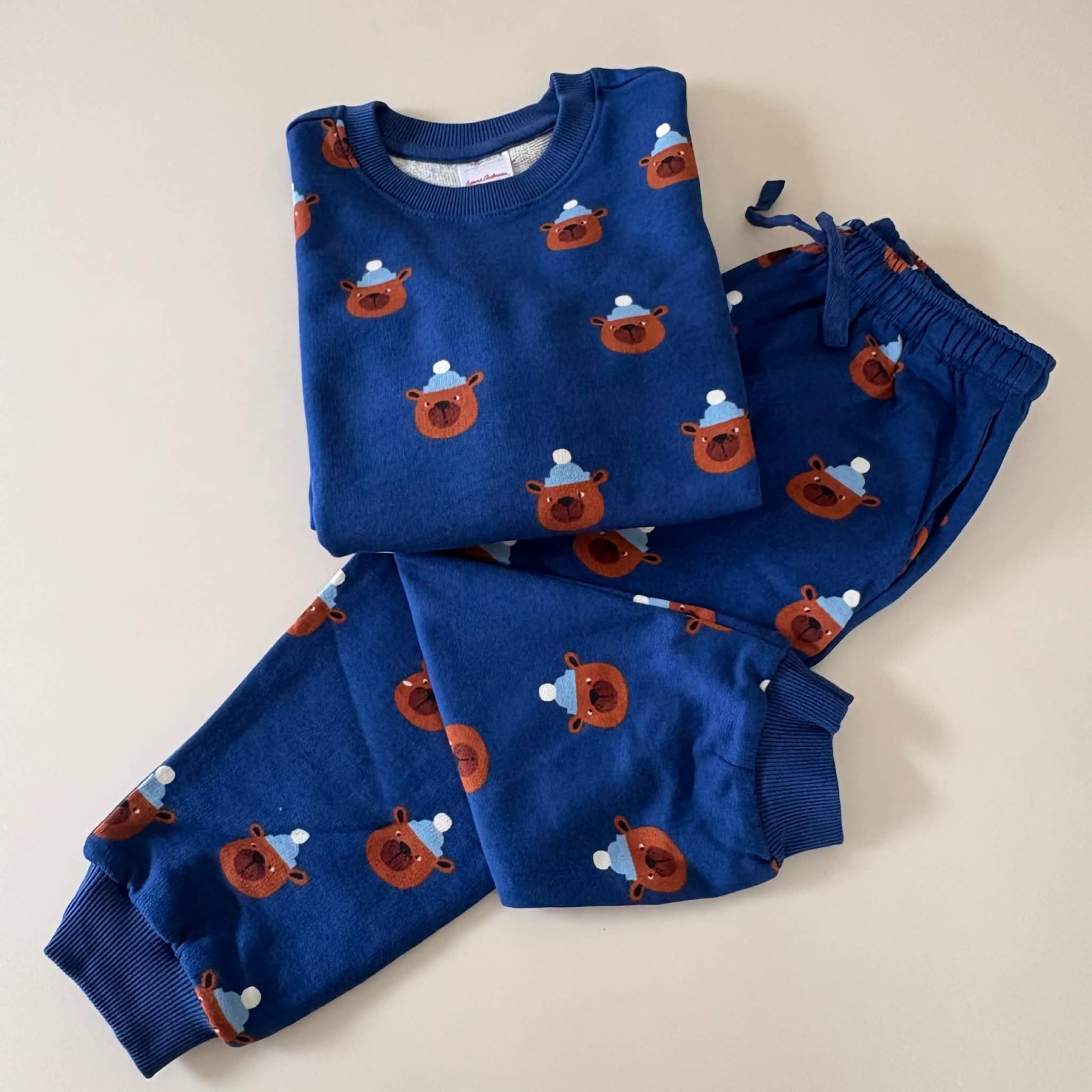Hanna Andersson Bears Sweater & Pants Set. Size 3 Years, 90 cm.