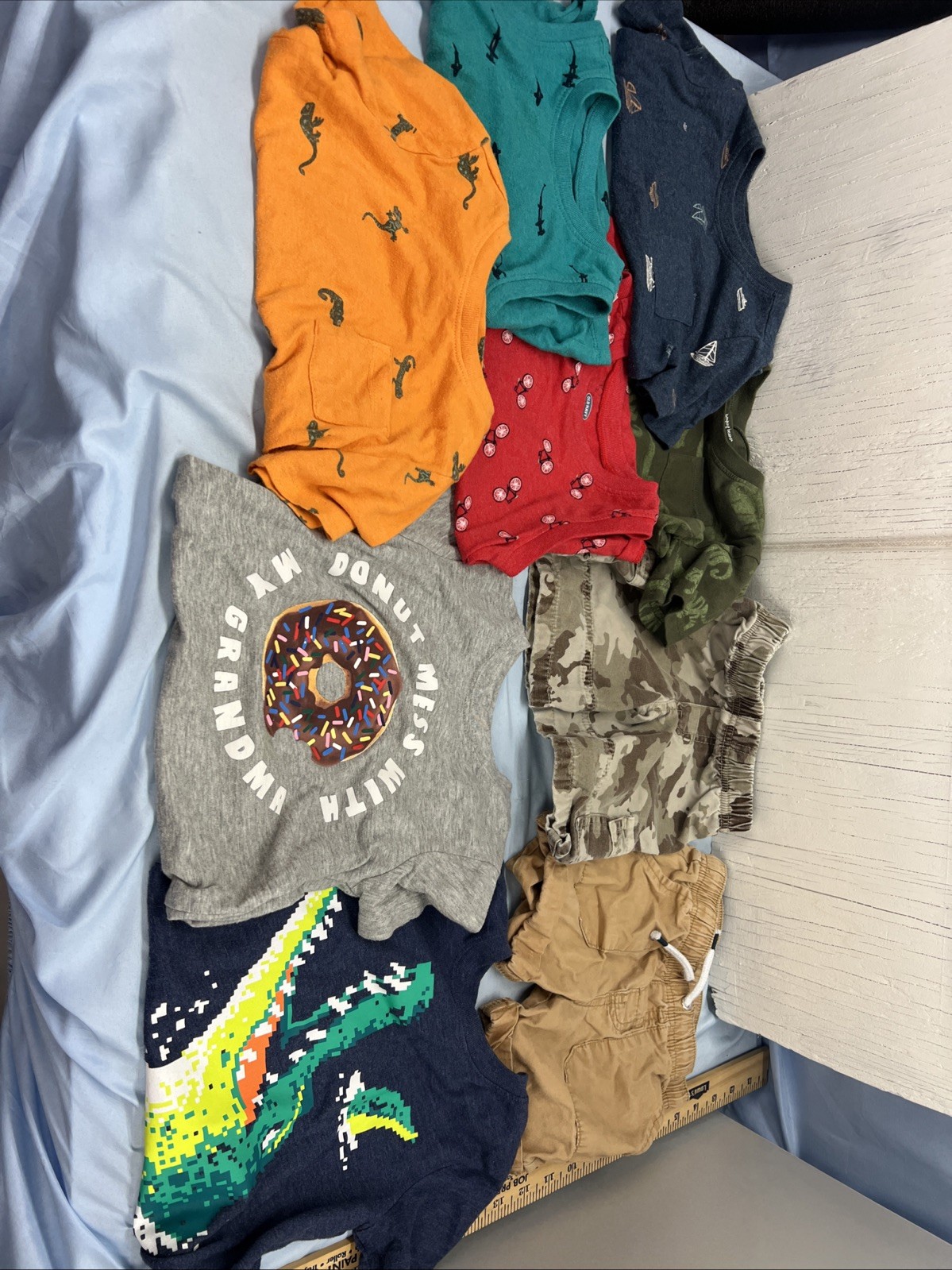 Boys Spring and Summer 2T Bundle 9 Pieces 7 Shirts 2 Pair Shorts
