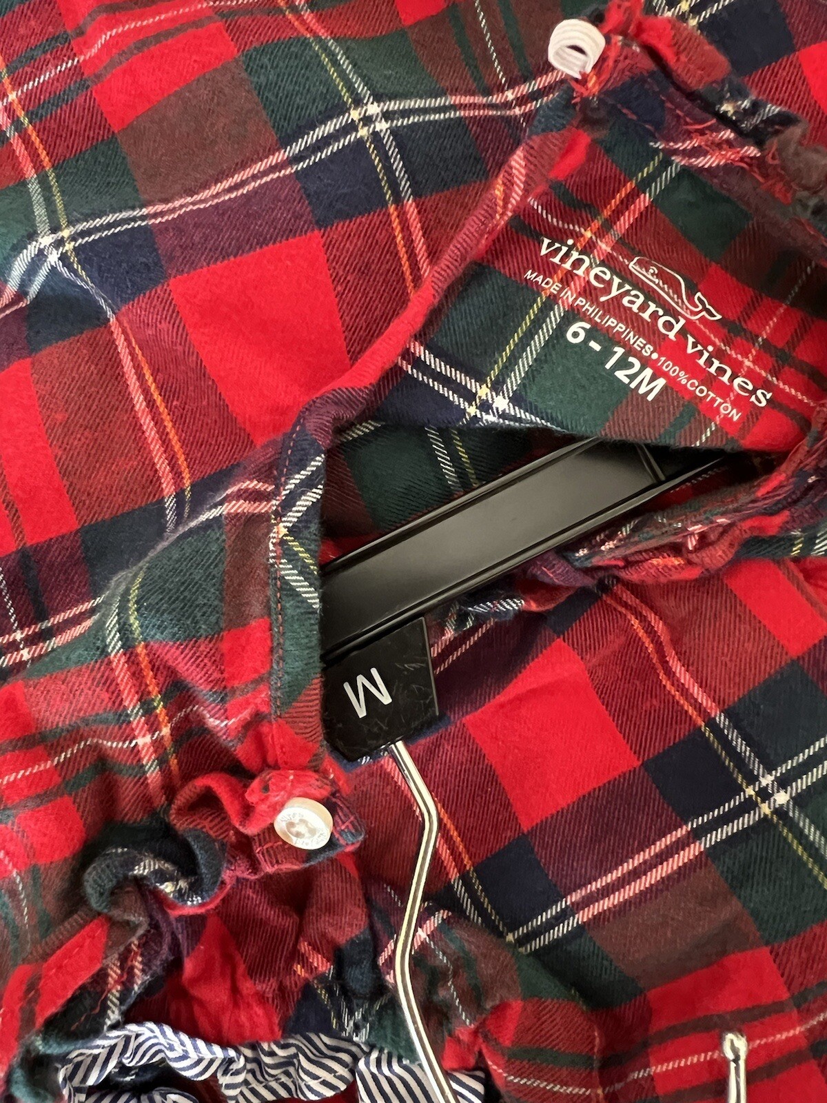 Vineyard Vines Baby Girl Nantucket Tartan Dress w/Bloomer set Sz 6 To 12 Months
