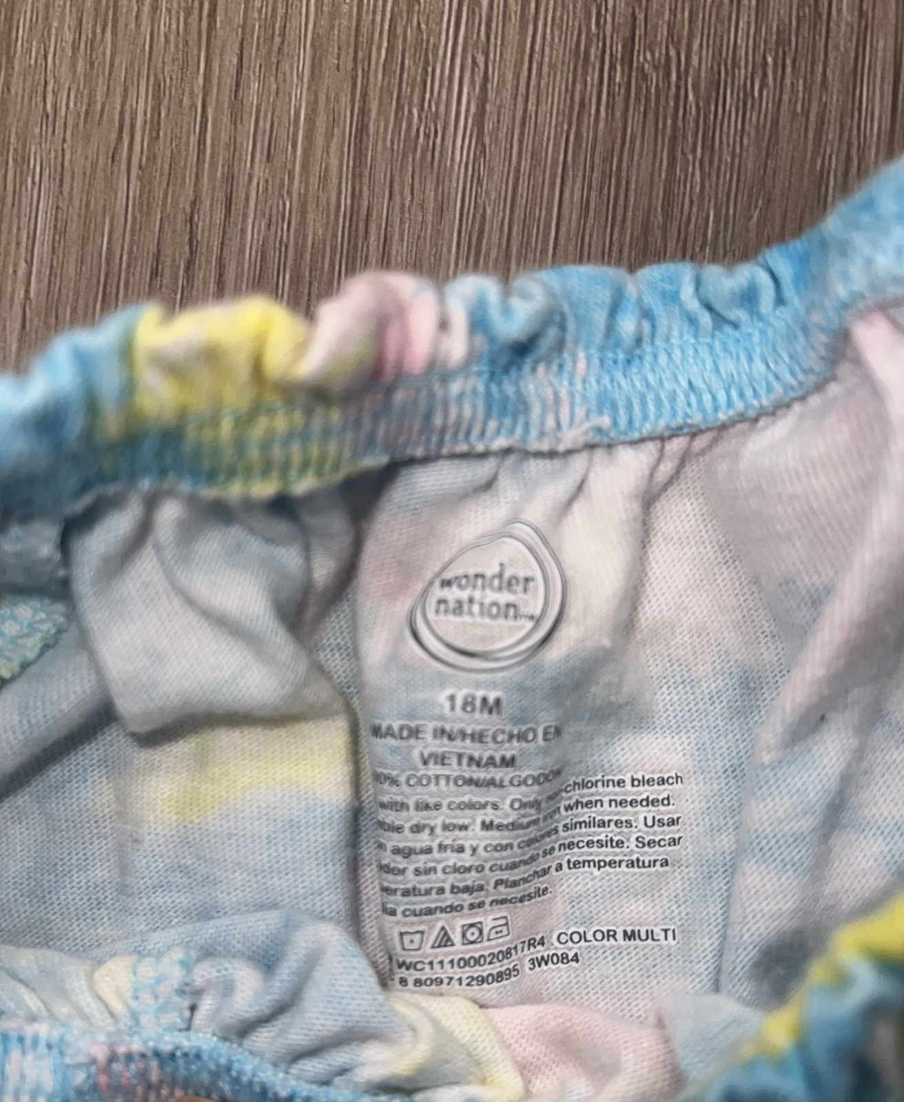 Wonder Nation Baby Girl’s Colorful One Piece Jumper Outfit 18 Months