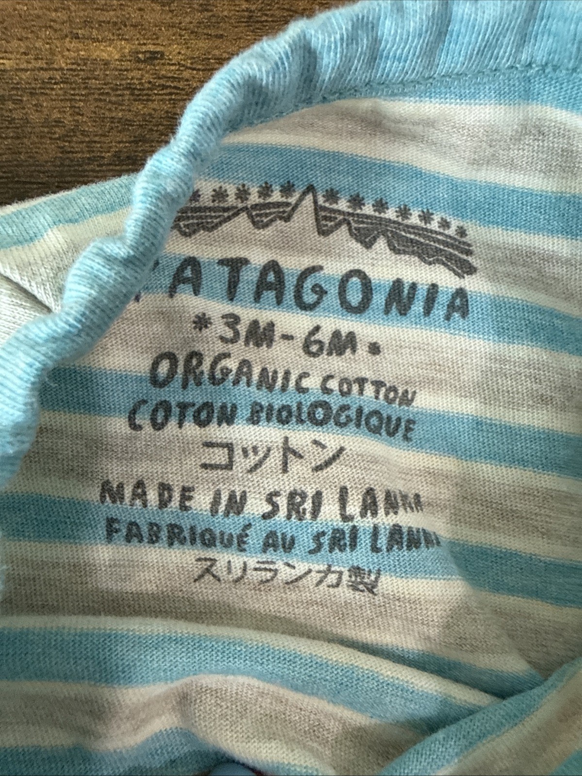 Patagonia Infant 3-6 Months Cotton Squeaky Crew Shirt & Pants Set Outfit Striped