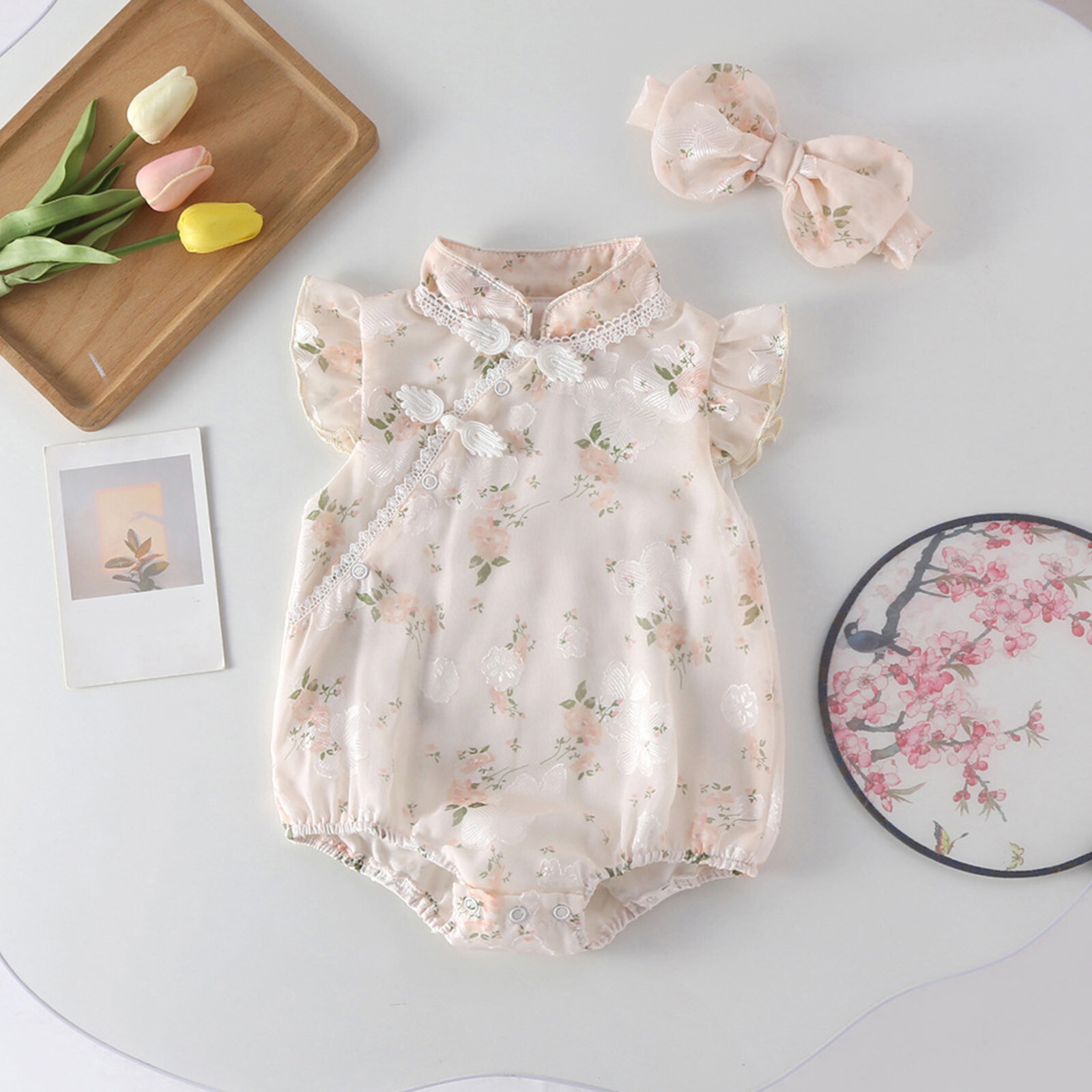 Preemie Baby Girl Clothes Newborn Babys Girls Summer Romper Short Sleeve Newborn