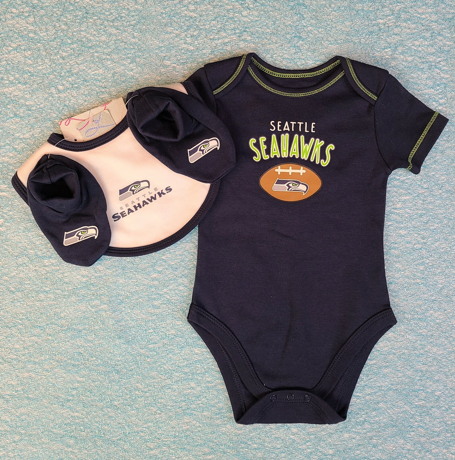 Seattle Seahawks BABY BOY Bodysuit One Piece, Sets Clothes NB 3 6 9 12 18 mo