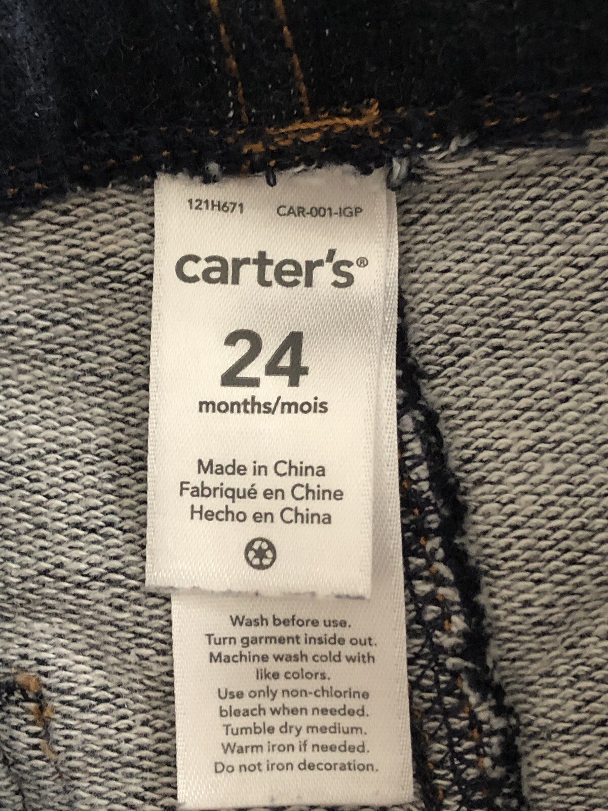 Epic Threads and Carter’s infant Girl set Shirt and Jean Pants Size 2-T