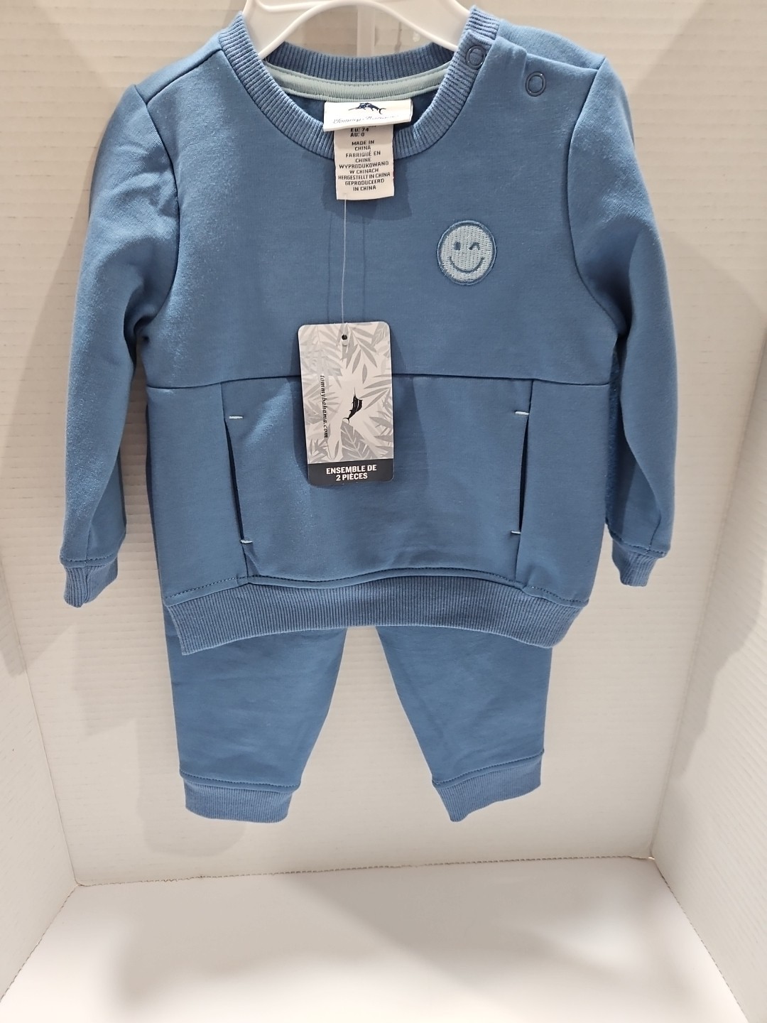 Blue Tommy Bahama 6-9 Month 2 Pc Infant Set Baby Boy