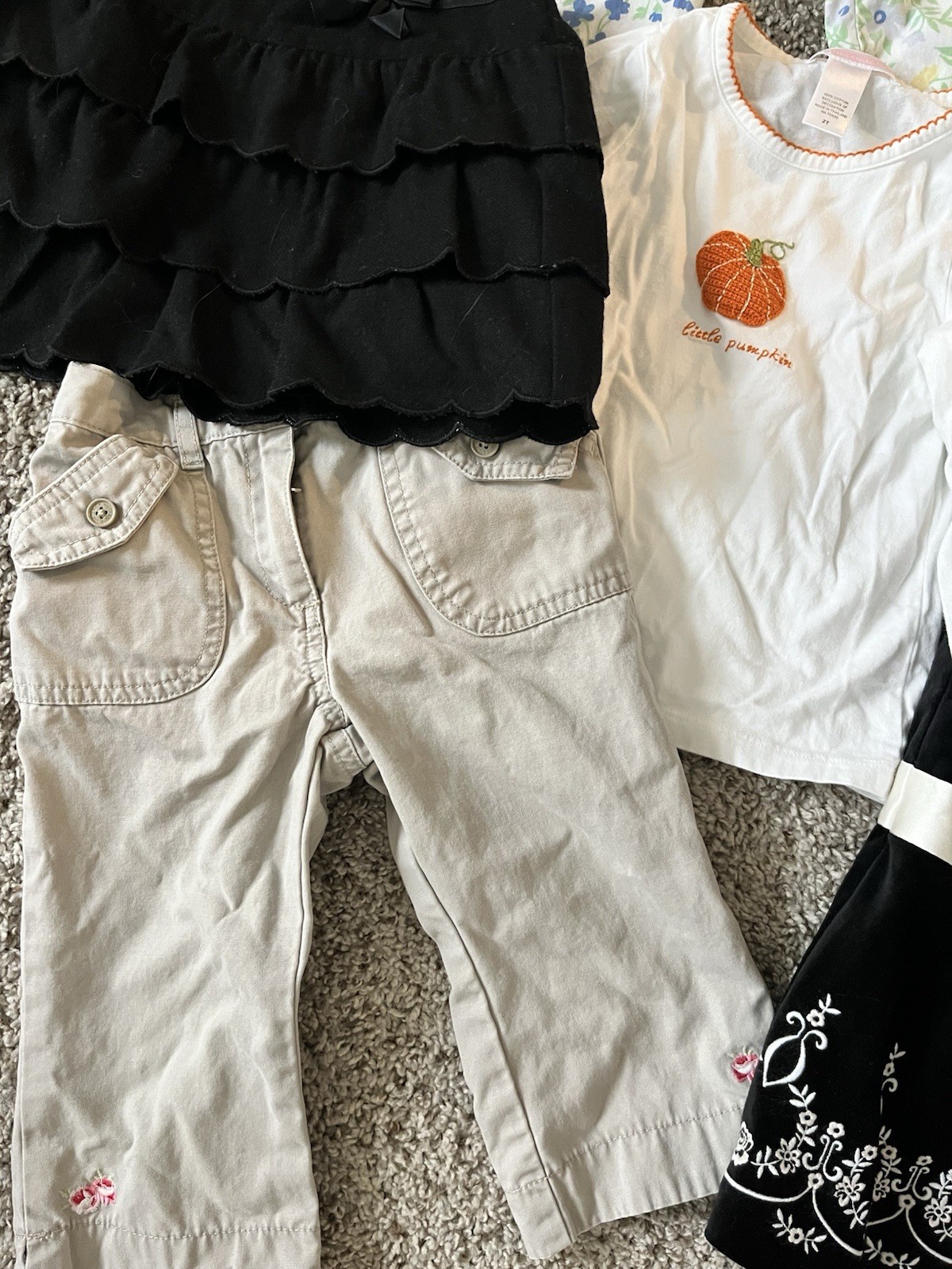 Huge Lot Janie And Jack Toddler Girls Clothing 11 Pieces Pants Shirts Dresses 2T