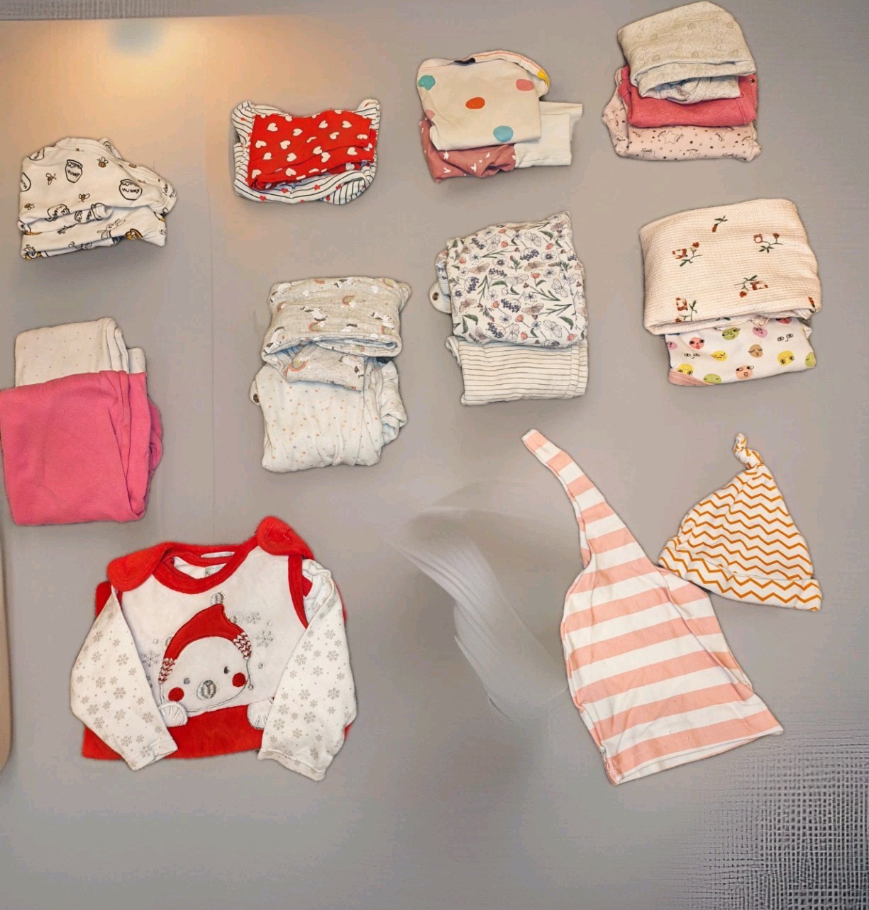 Large Baby Girl Wirnter Christmas Bundle Size 0-3 Months Various Brands 23 PCS