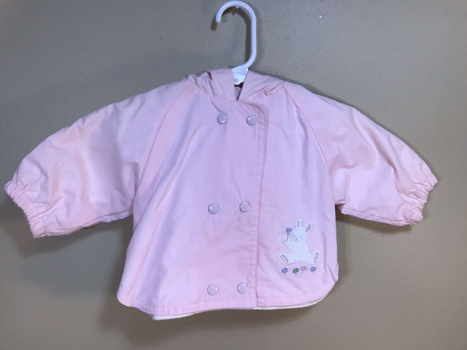 Carter’s Infant Baby Girl Pink Spring Jacket Coat W/ Hood 3-6 Months