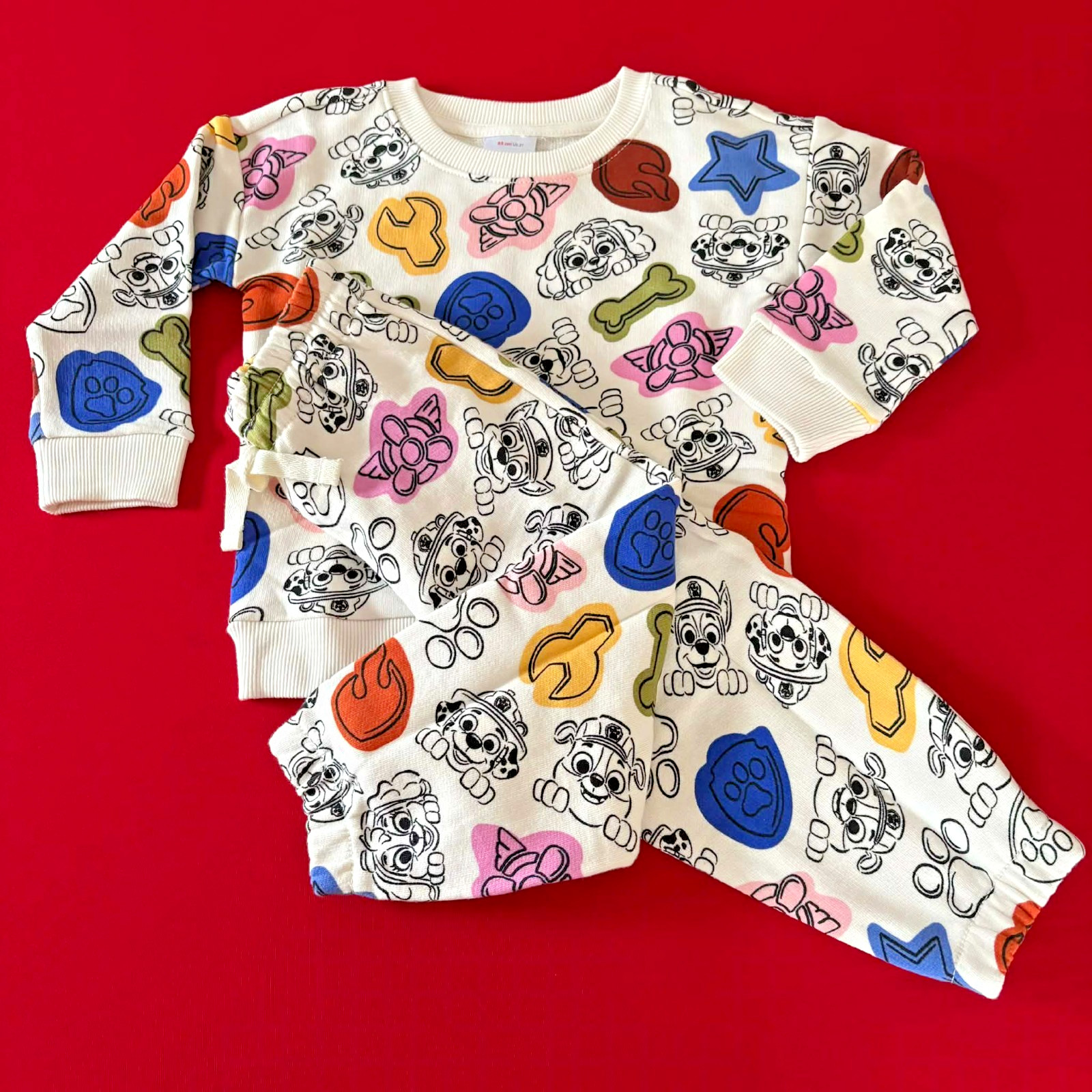 Hanna Andersson Cute PAW Patrol Sweatshirt & Pants Set. Size 2 Years, 85 cm