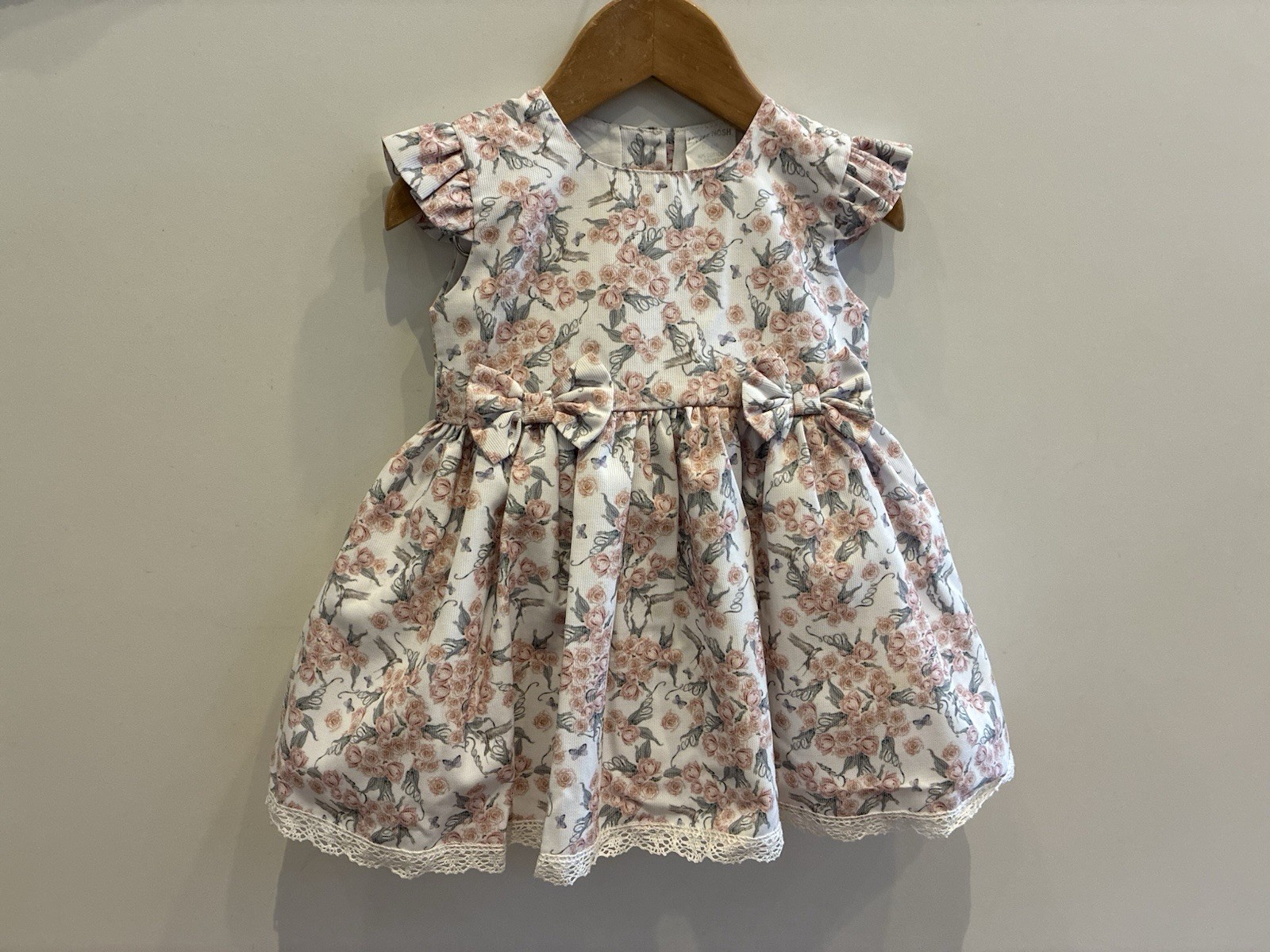 Floral Print Spanish Style Dress & Pants Set Pretty Age 6-12 Months Traditional