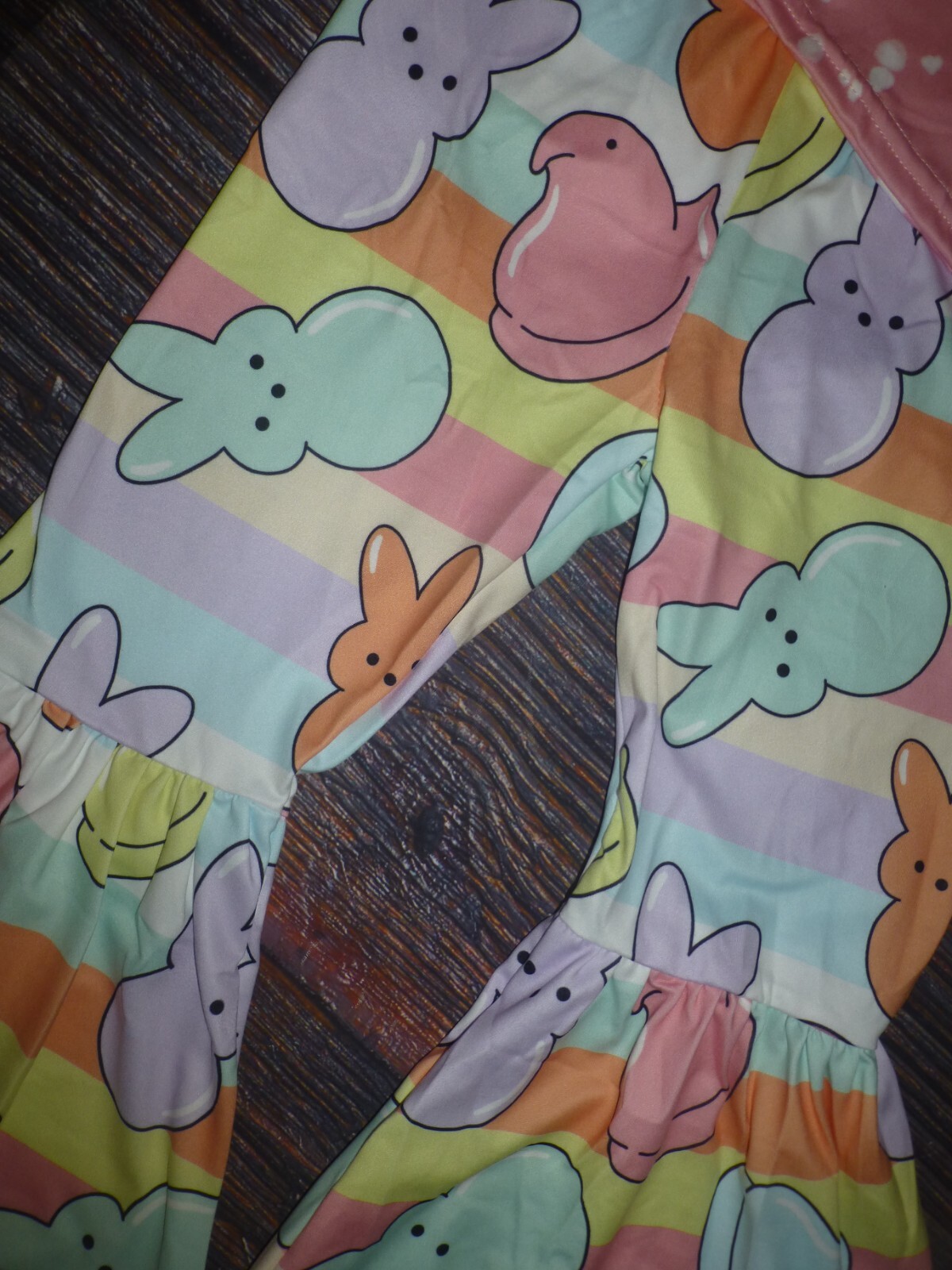 NEW Boutique Easter Bunny Rabbit Peeps Bell Bottoms Girls Outfit Set